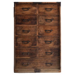 Japanese Antique Drawer 1860s-1920s / Sideboard Wabi Sabi