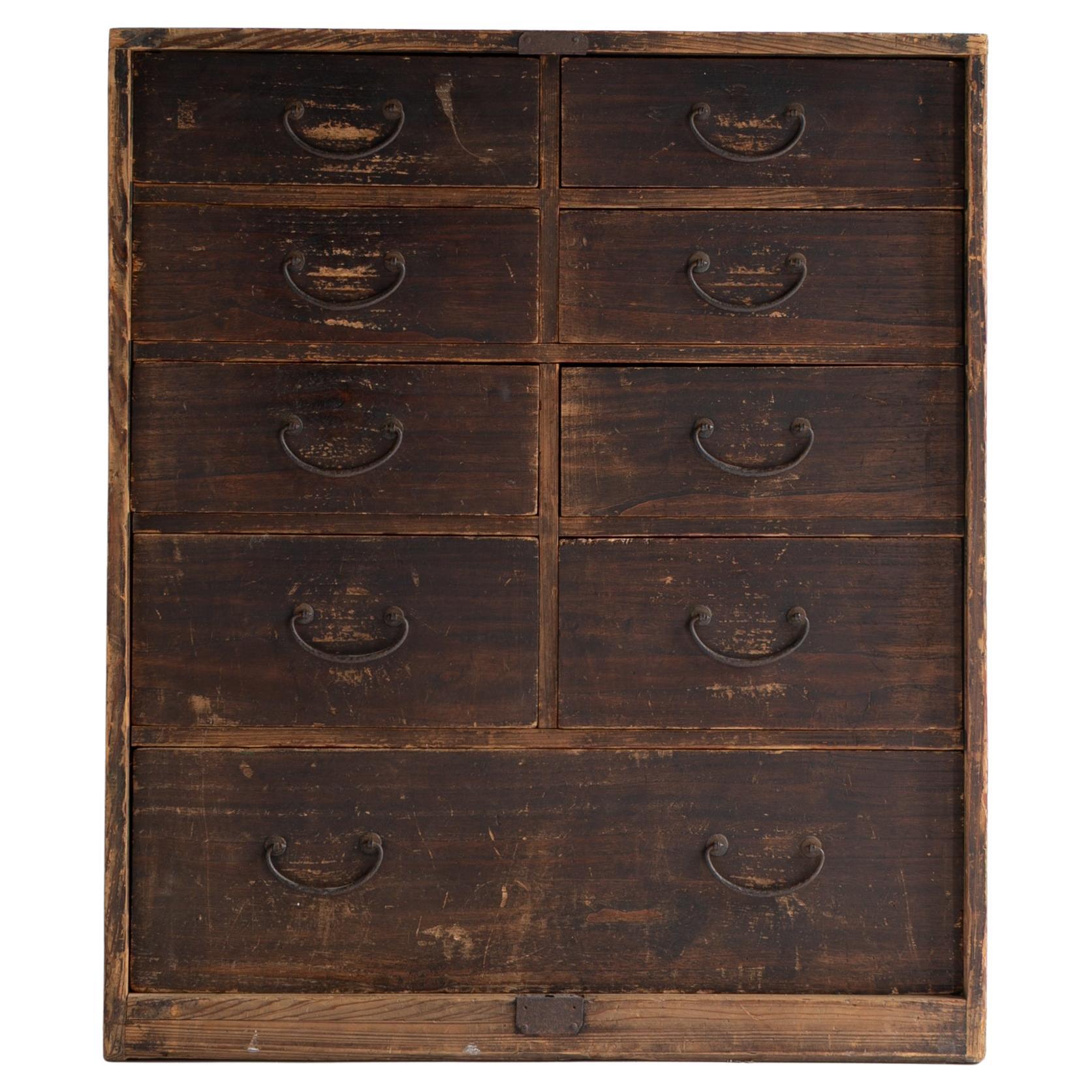 Japanese Antique Drawer 1860s-1920s / Sideboard Wabi Sabi