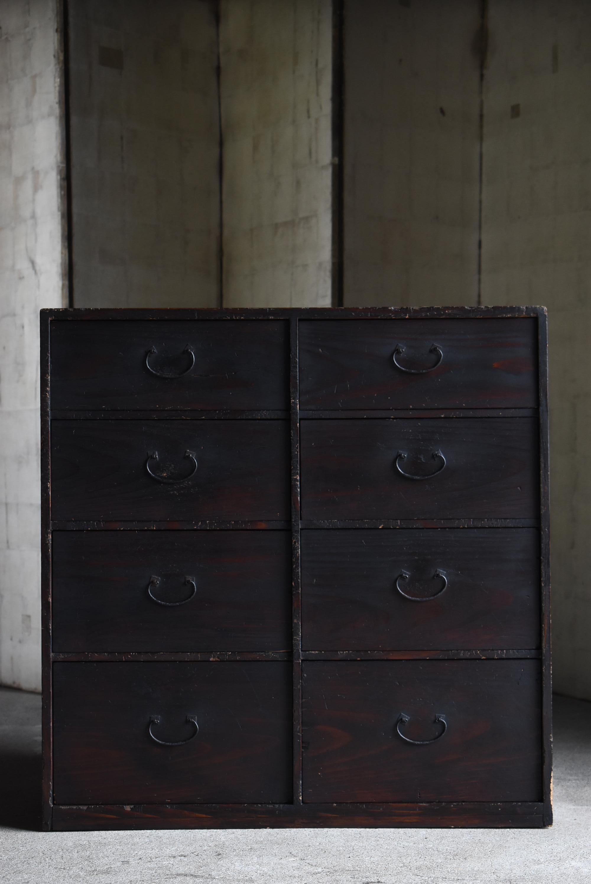 Antike japanische Schublade 1860er-1920er Jahre / Tansu Wabisabi (Meiji-Periode)
