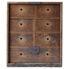 Cassetto antico giapponese 1900-1940 / Tansu Storage Wabi Sabi