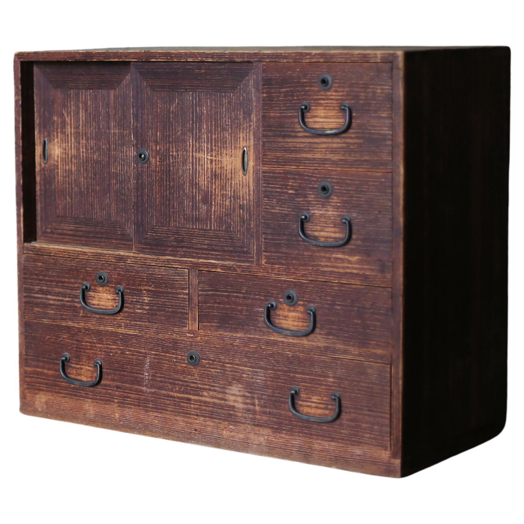 Japanese Antique Drawer 1920s-1940s / Paulownia chest of drawer