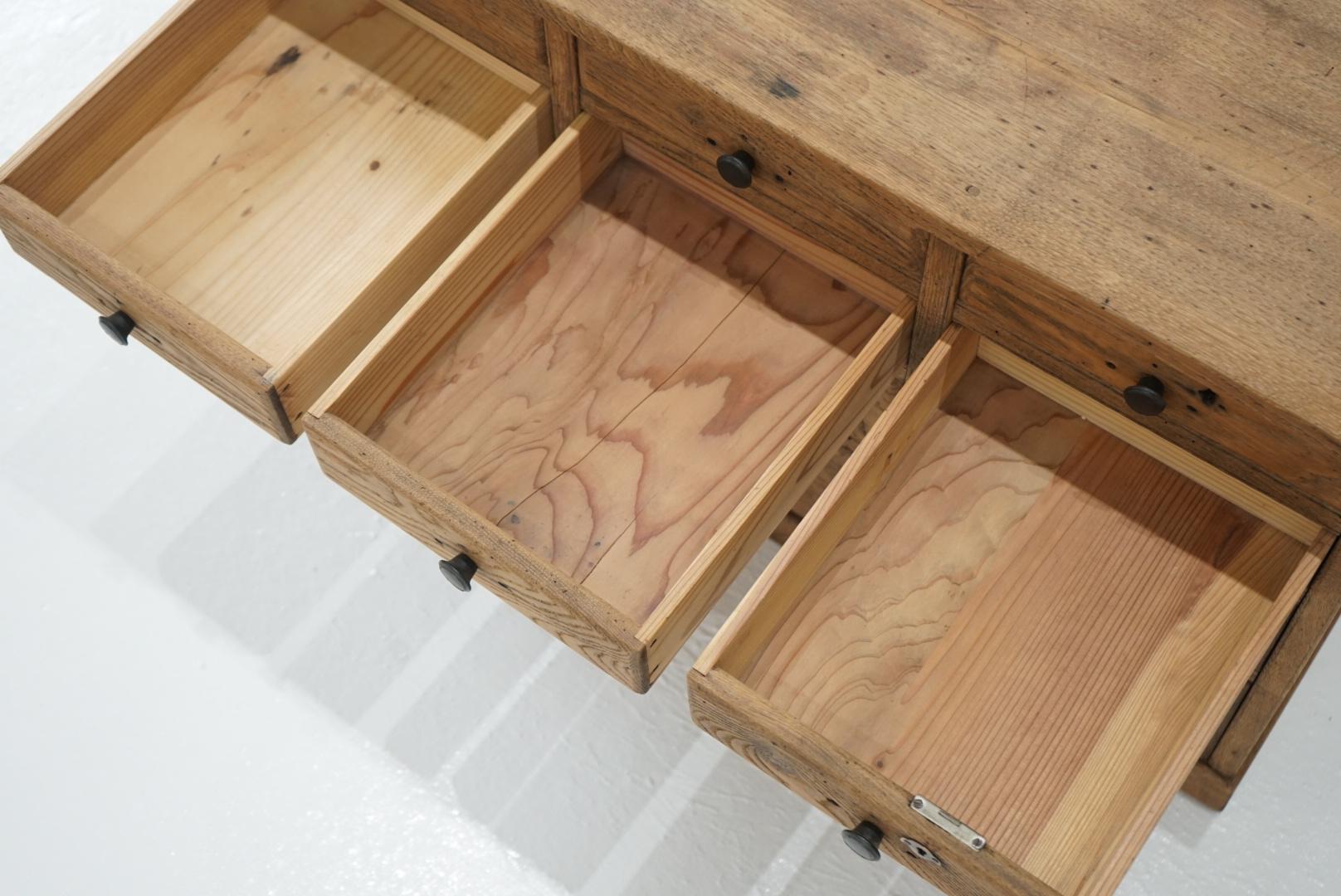 Cajonera Japonesa Antigua 1880s-1900s Estante Cajonera Wabi-Sabi en venta 4