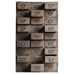Japanese Antique Drawer Storage 1900s-1920s / Tansu Sideboard Wabi Sabi