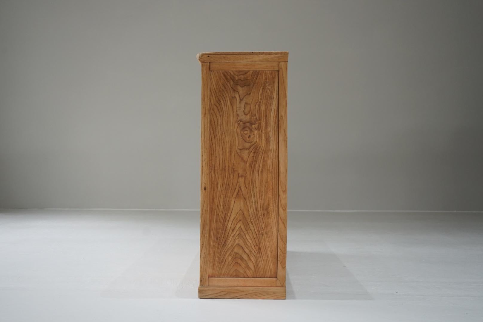 Japanese Antique Drawer storage shelf chest Japandi For Sale 7