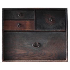 Japanese Antique Drawer / Storage Tansu / 1868-1912s / Wabi-sabi
