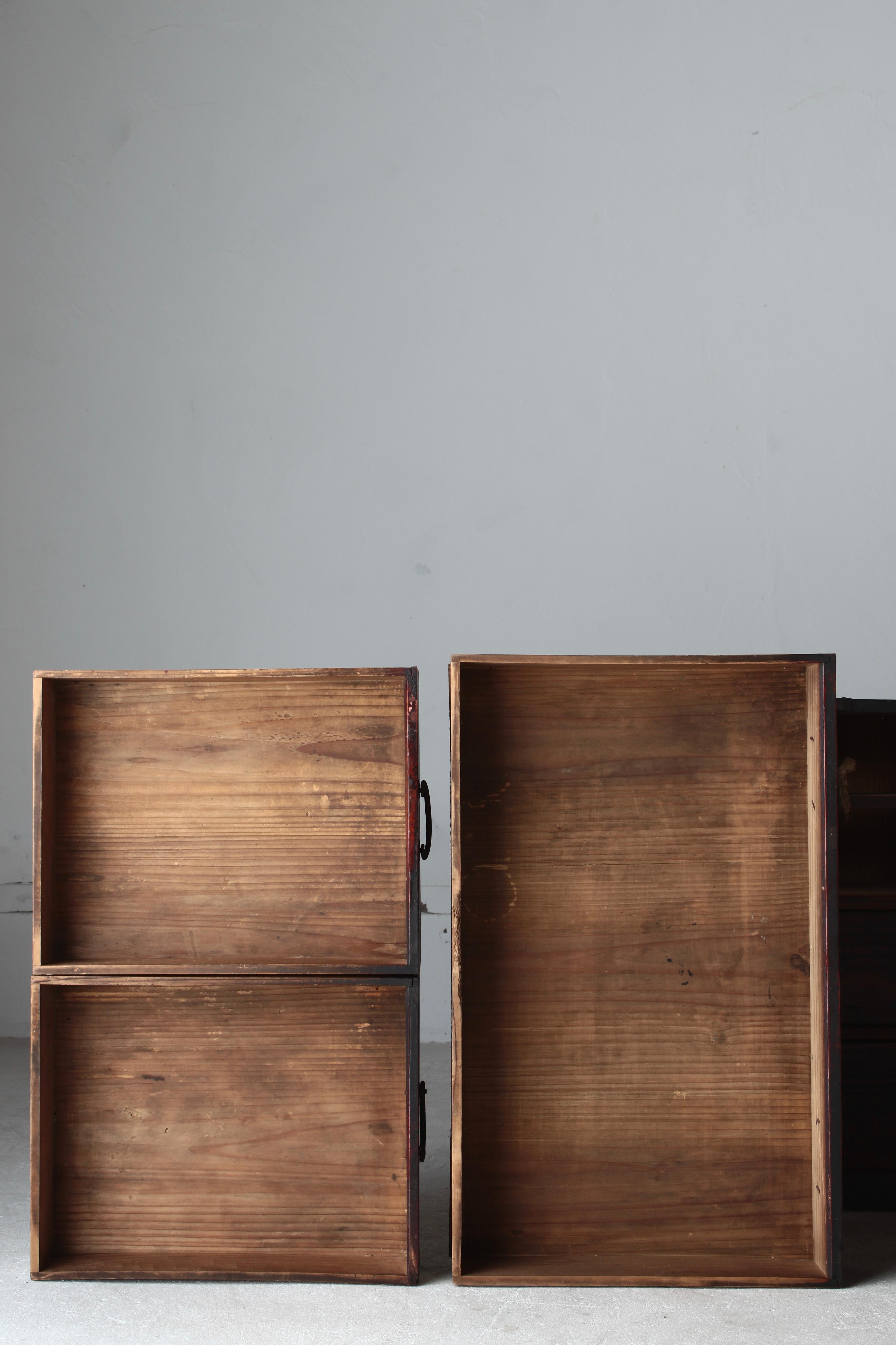 Japanese Antique Drawer / Storage Tansu / 1912s / Wabi-Sabi Mingei For Sale 4