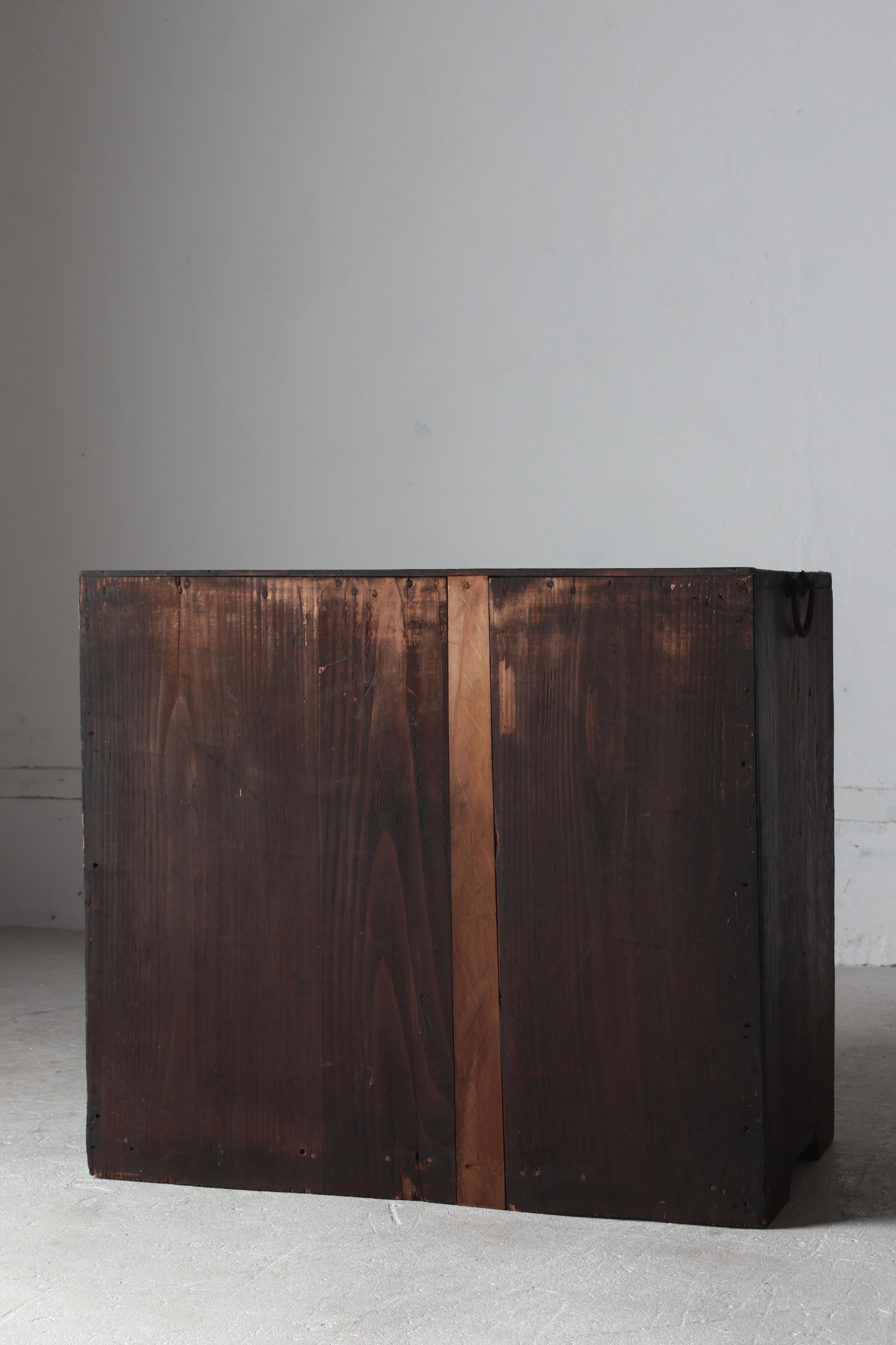 Japanese Antique Drawer / Storage Tansu / 1912s / Wabi-Sabi Mingei For Sale 8