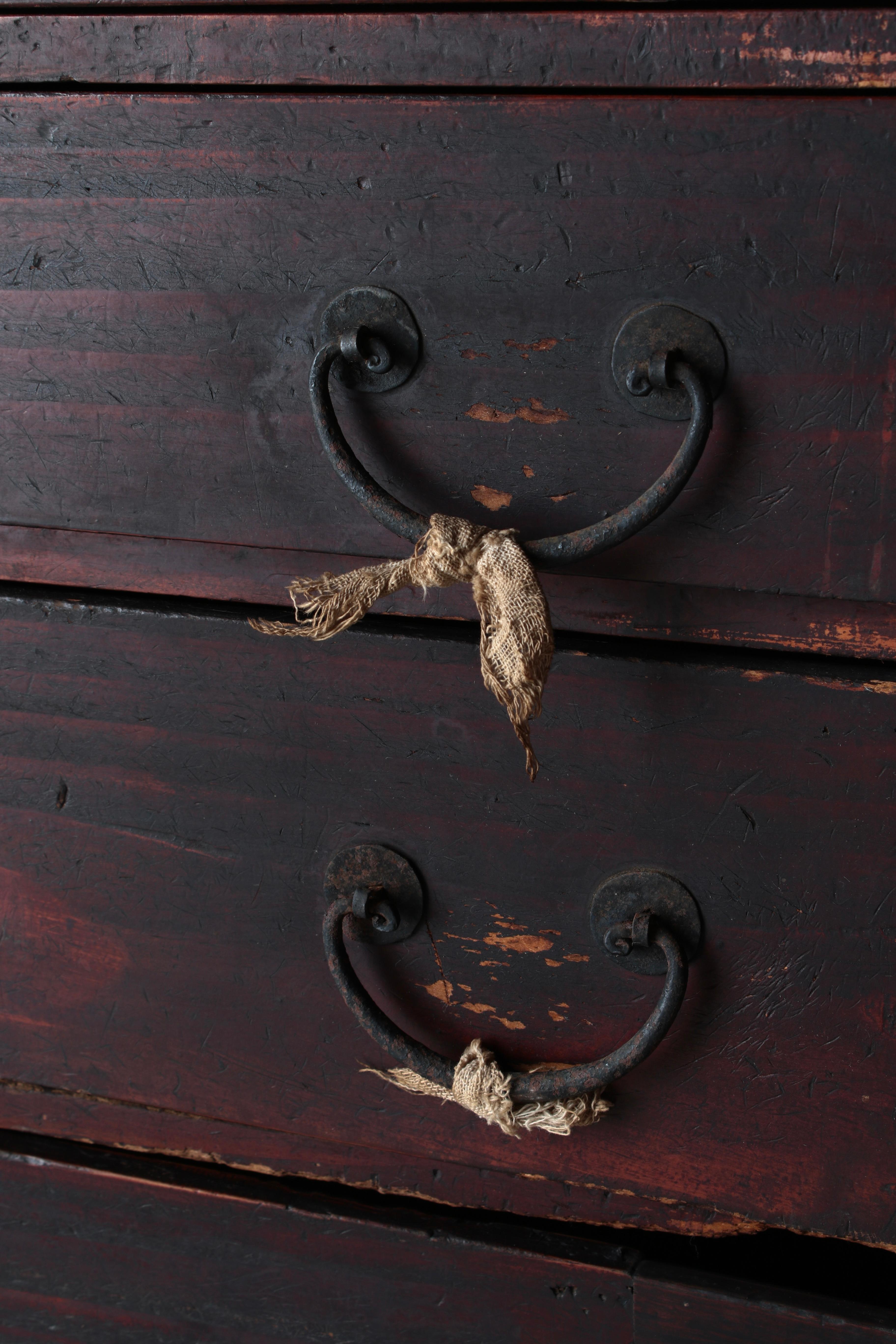 Early 20th Century Japanese Antique Drawer / Storage Tansu / 1912s / Wabi-Sabi Mingei For Sale