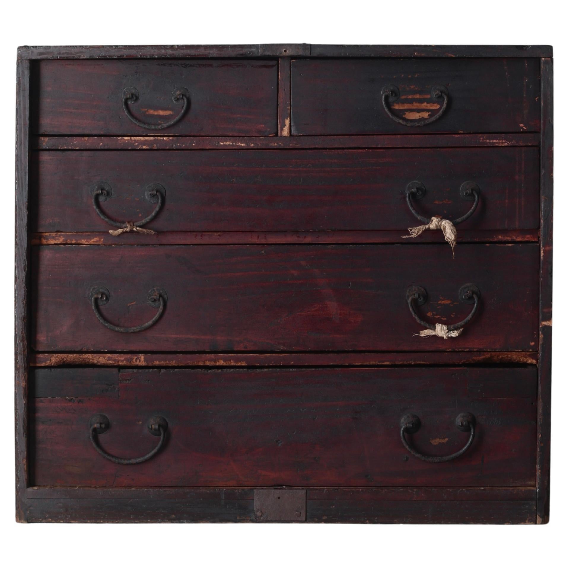 Japanese Antique Drawer / Storage Tansu / 1912s / Wabi-Sabi Mingei For Sale