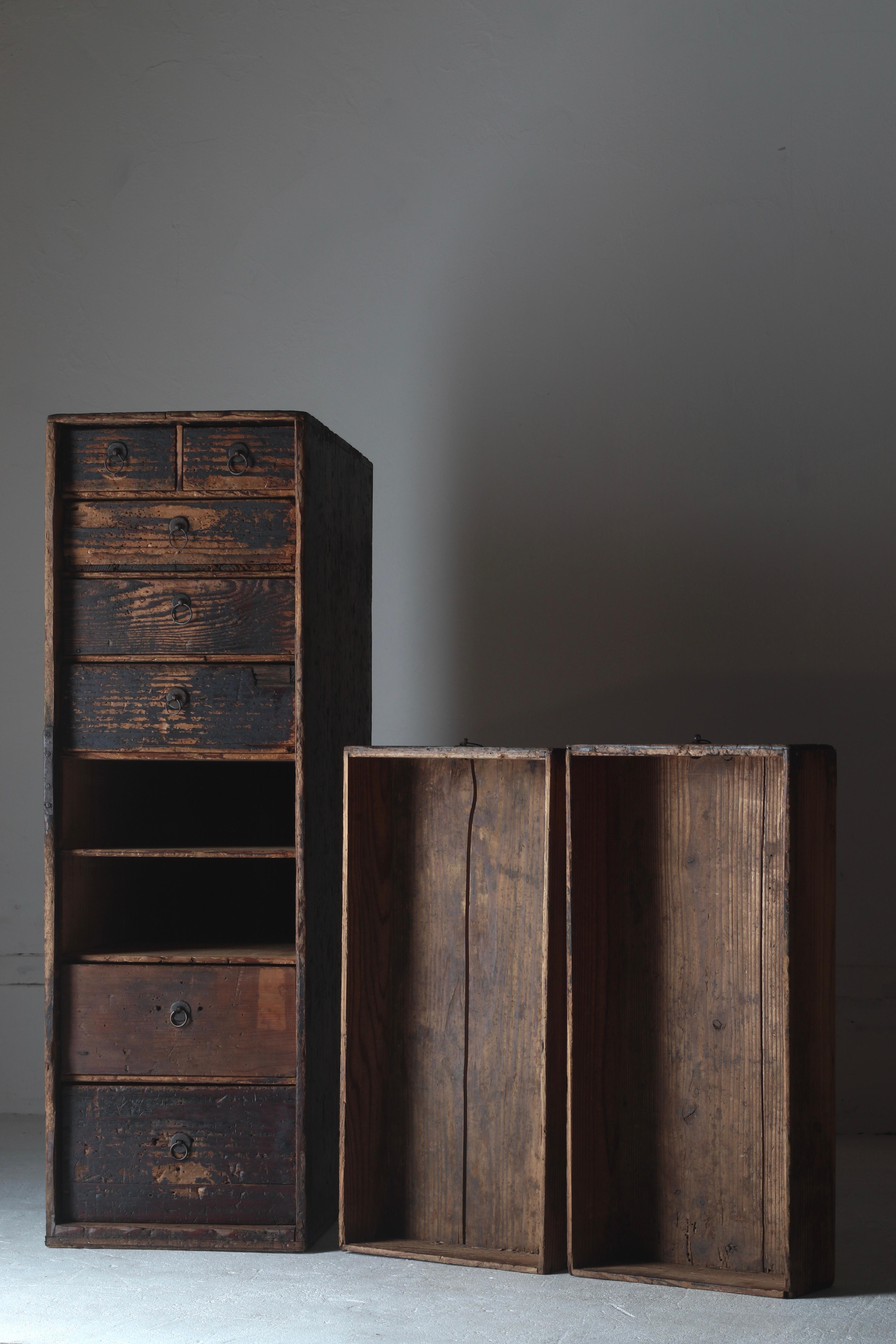 Cajonera Antigua Japonesa / Tansu Cajonera / 1868-1912s Wabi-Sabi en venta 8