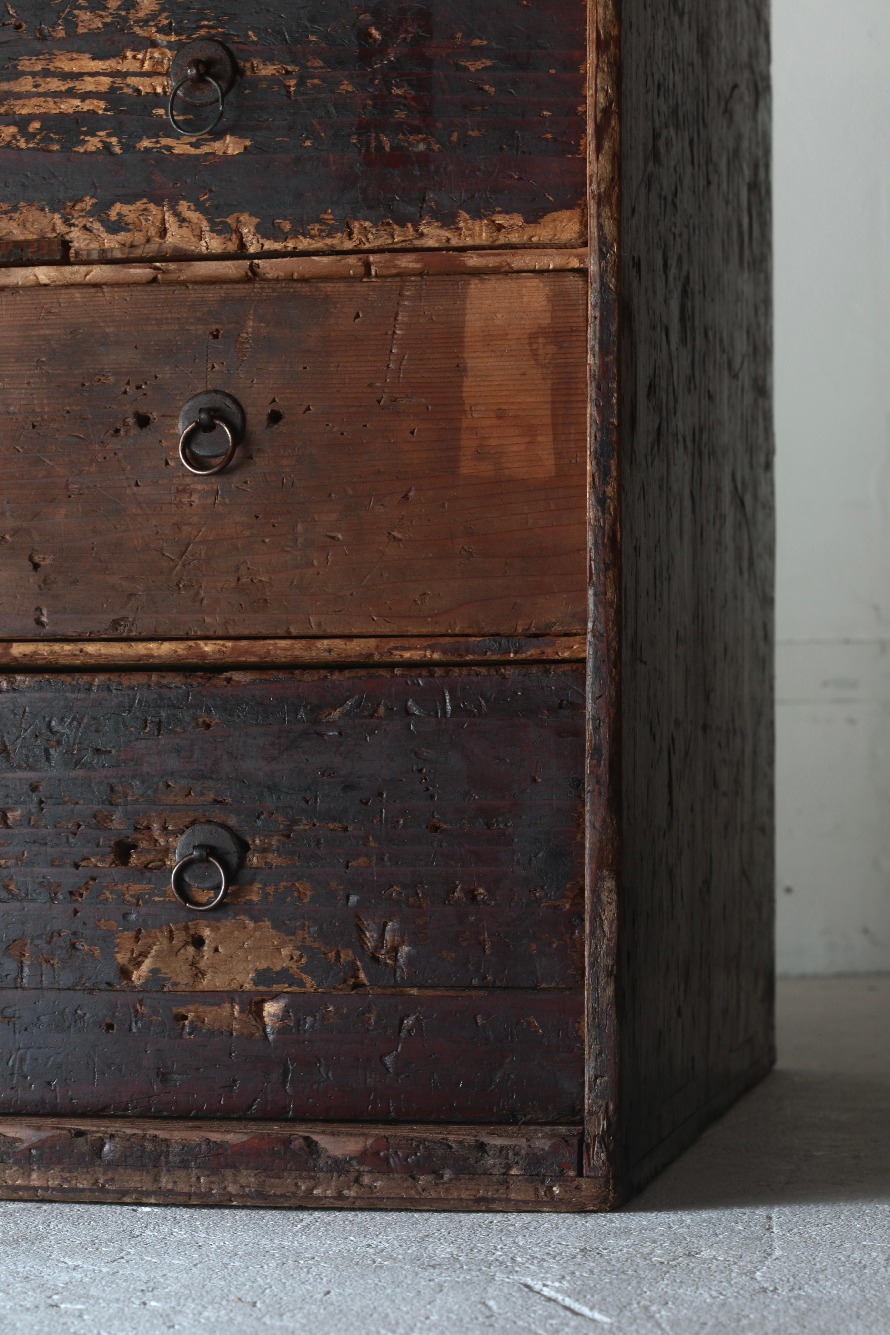 Cajonera Antigua Japonesa / Tansu Cajonera / 1868-1912s Wabi-Sabi en Bueno estado para la venta en Iwate-gun Shizukuishi-cho, Iwate Prefecture