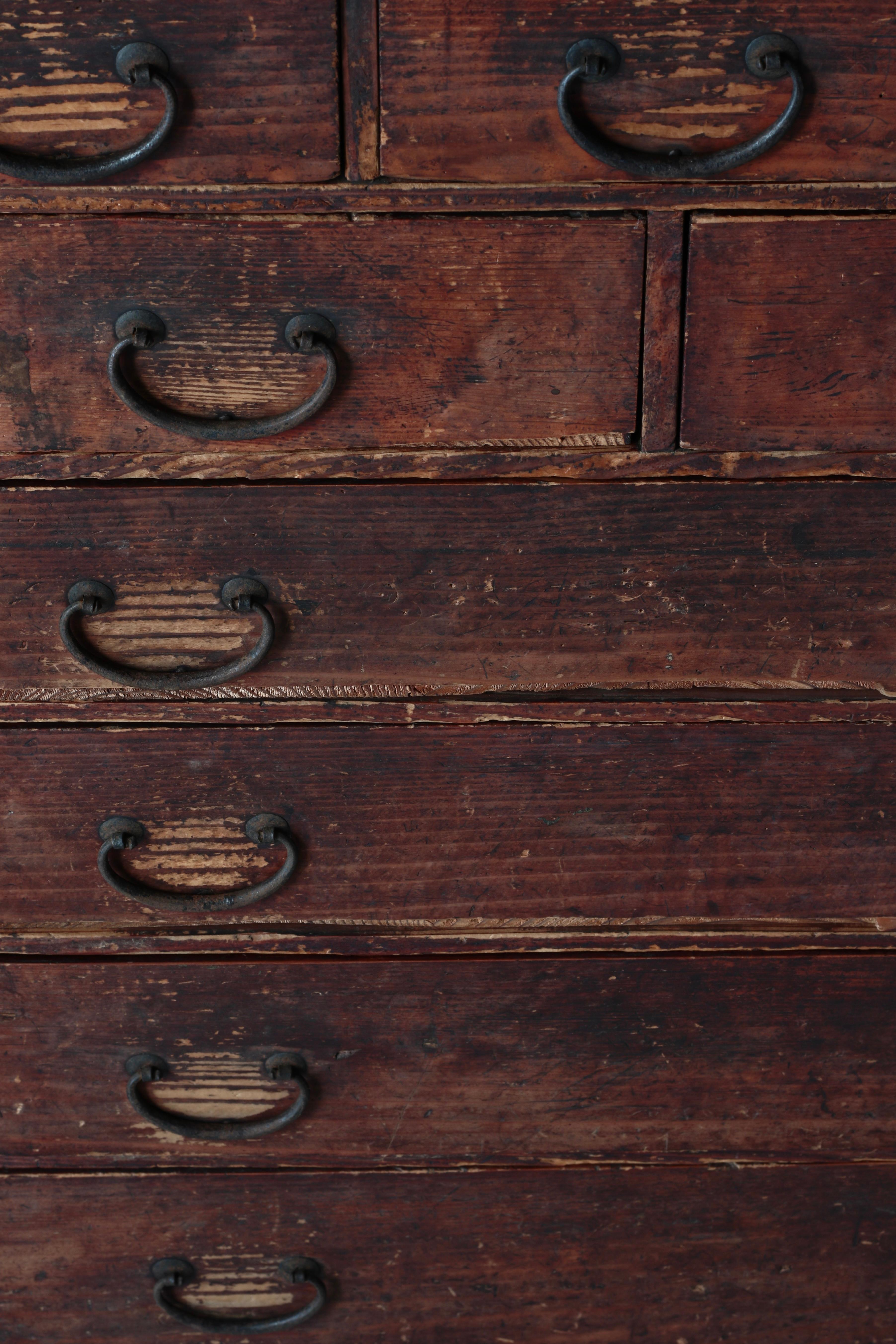 Japanese Antique Drawer / Tansu Storage / 1868-1912s / Wabi-Sabi Mingei For Sale 3
