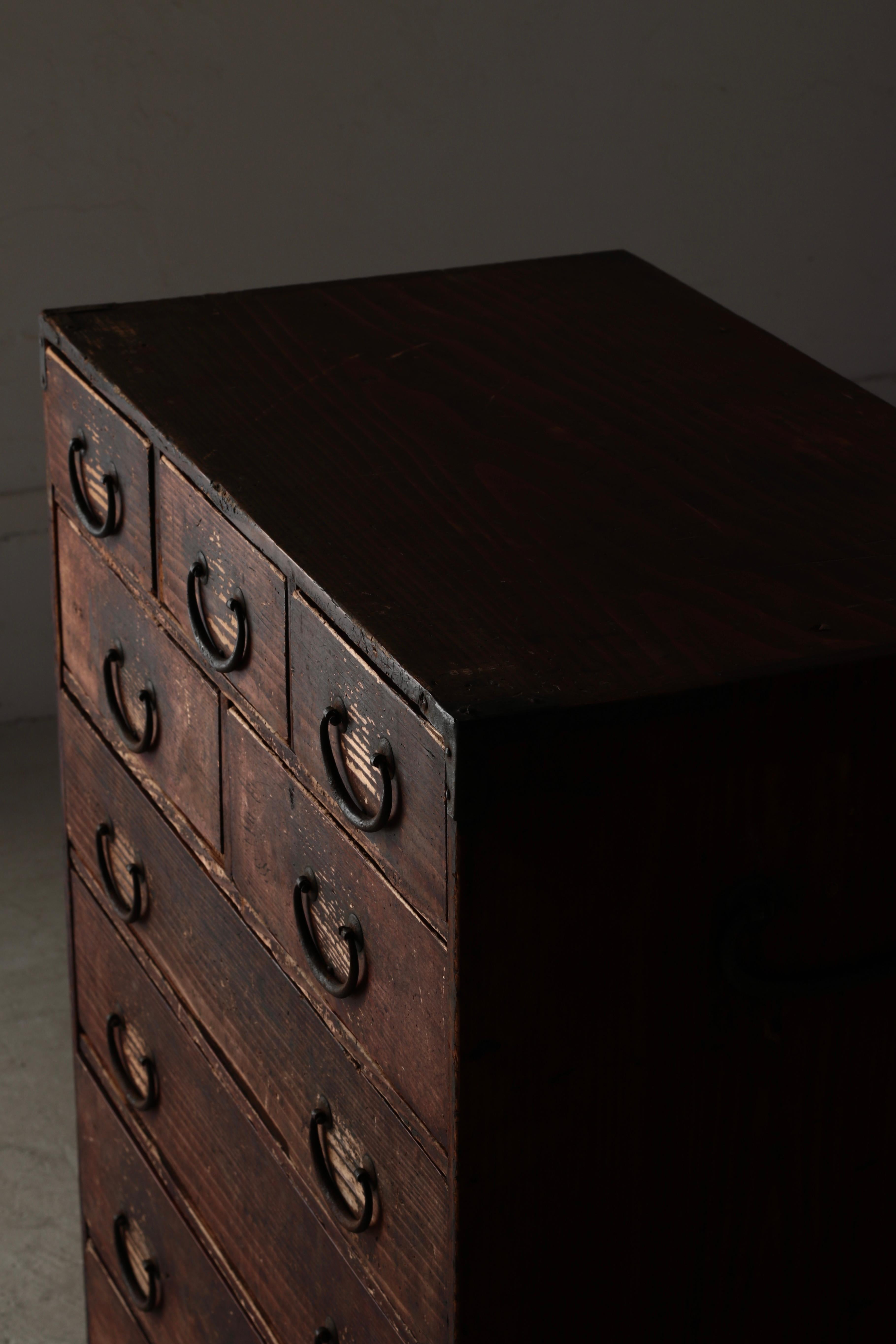 Japanese Antique Drawer / Tansu Storage / 1868-1912s / Wabi-Sabi Mingei For Sale 4