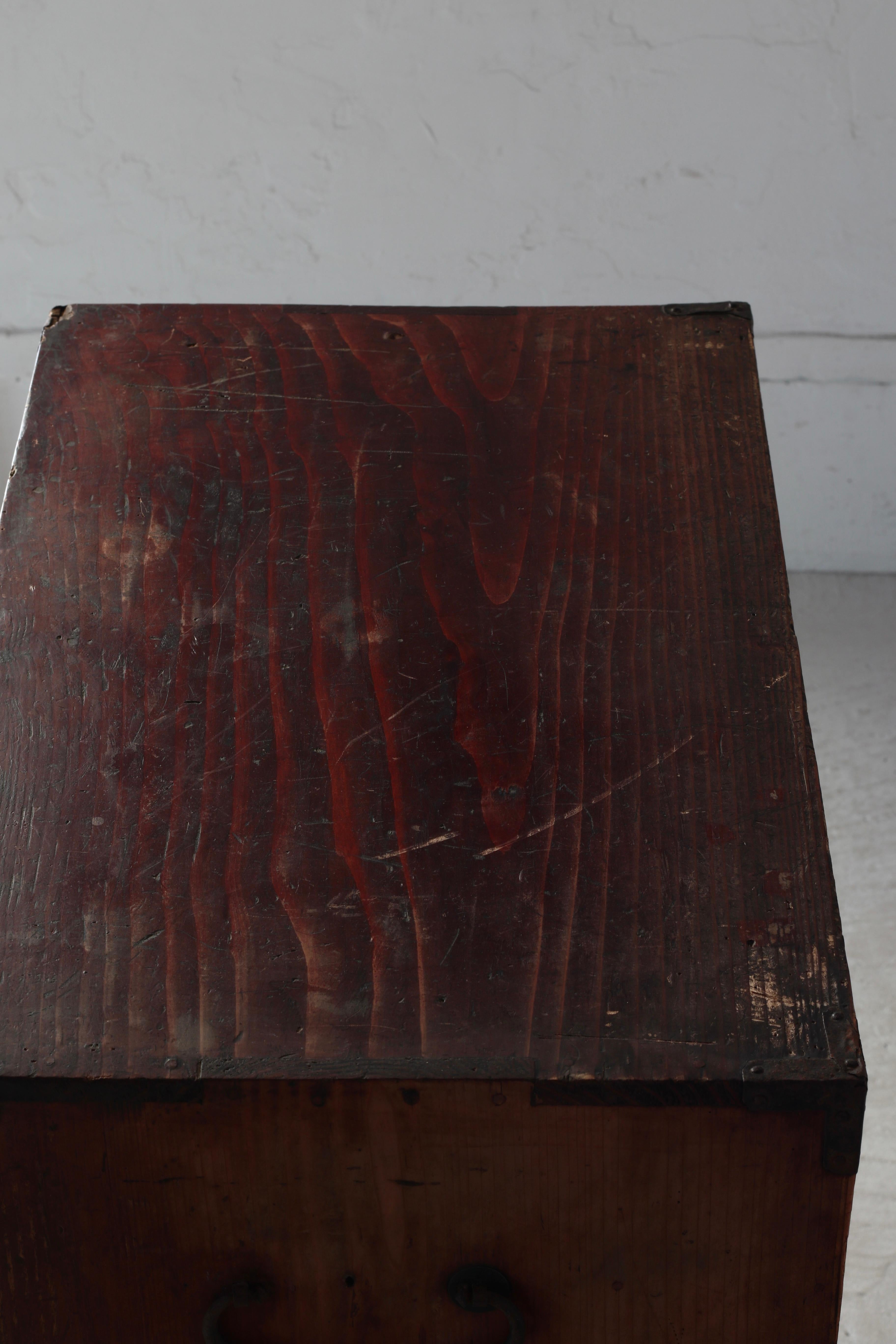 Japanese Antique Drawer / Tansu Storage / 1868-1912s / Wabi-Sabi Mingei For Sale 7