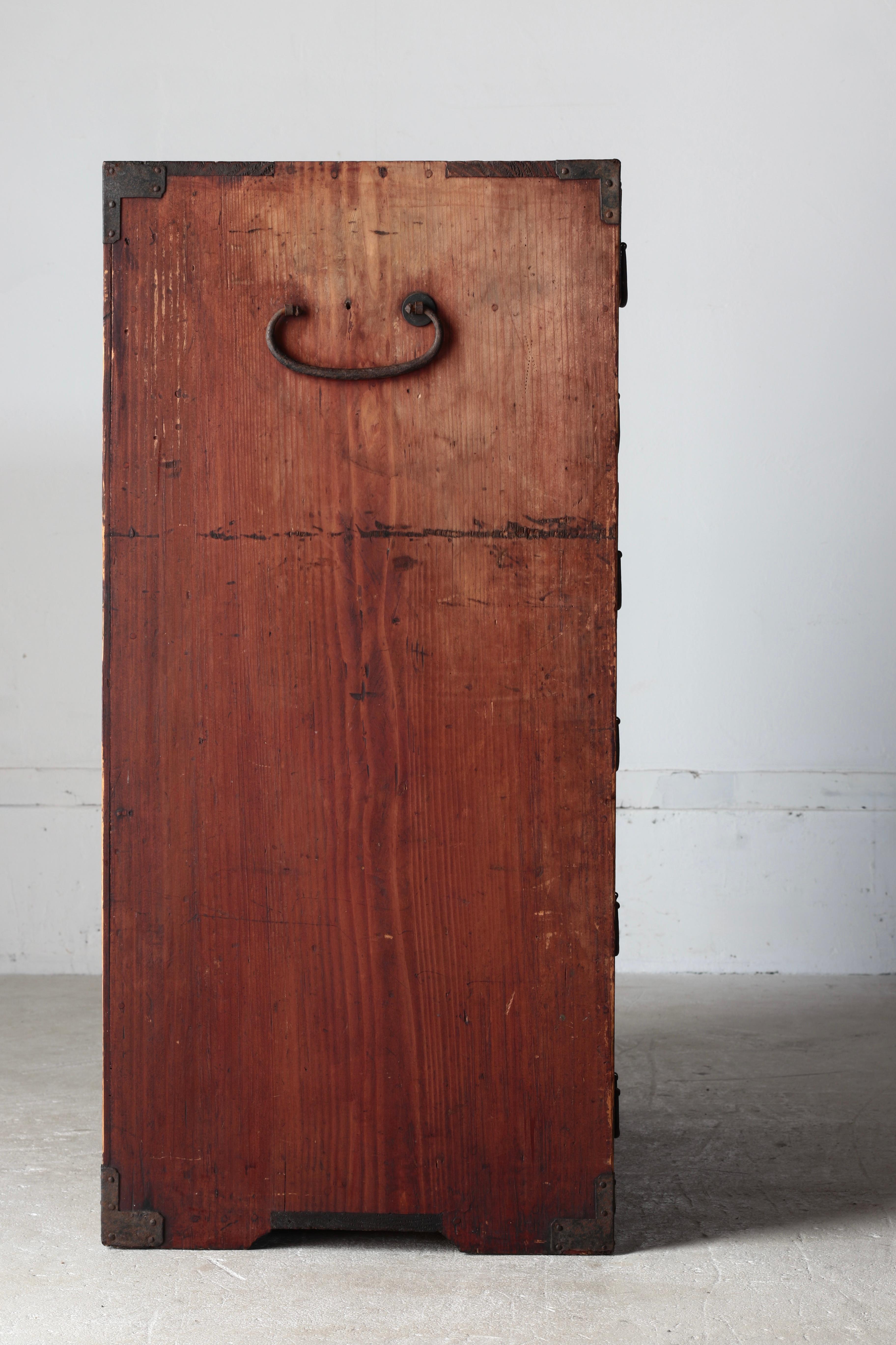 Japanese Antique Drawer / Tansu Storage / 1868-1912s / Wabi-Sabi Mingei For Sale 9