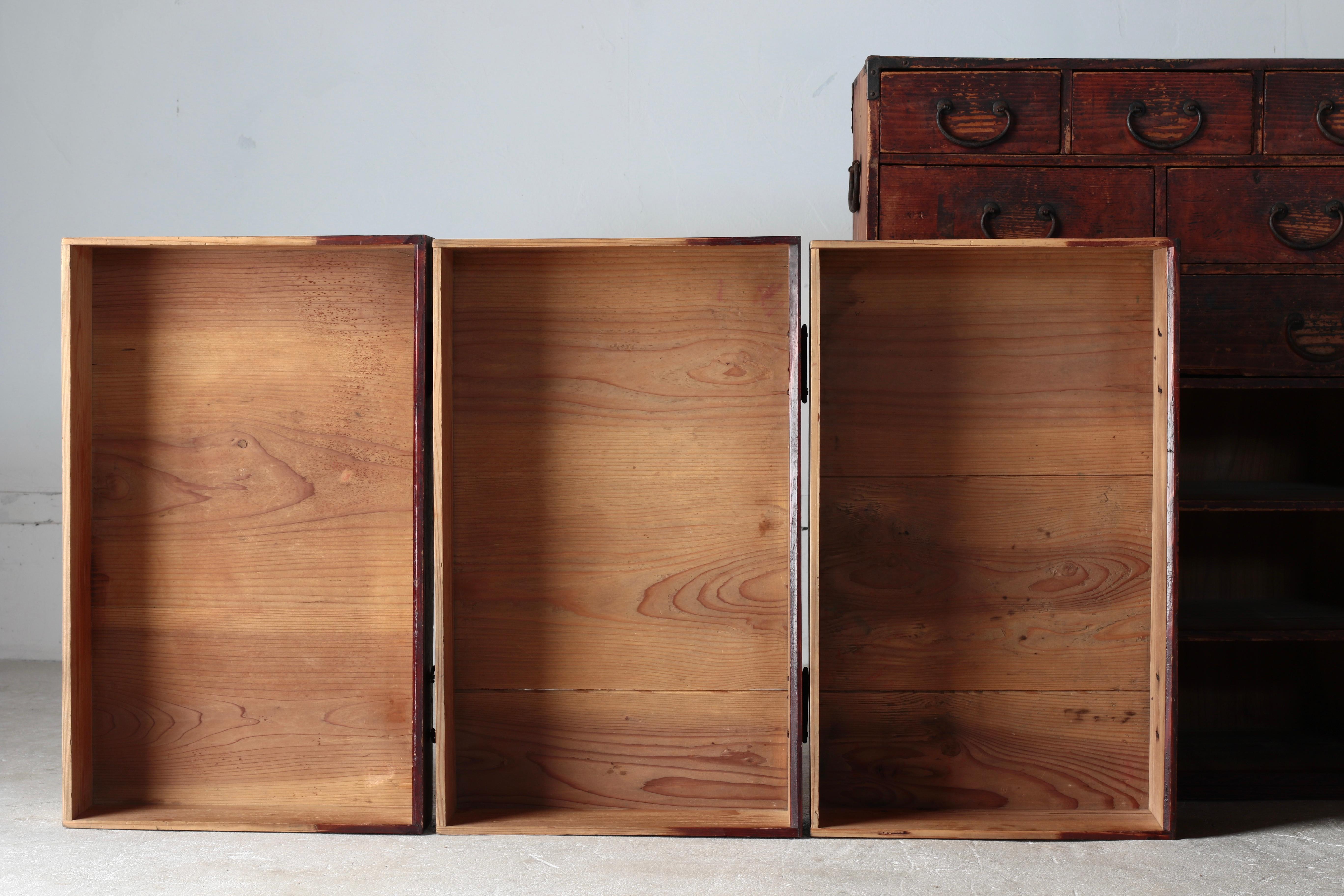 Japanese Antique Drawer / Tansu Storage / 1868-1912s / Wabi-Sabi Mingei For Sale 10