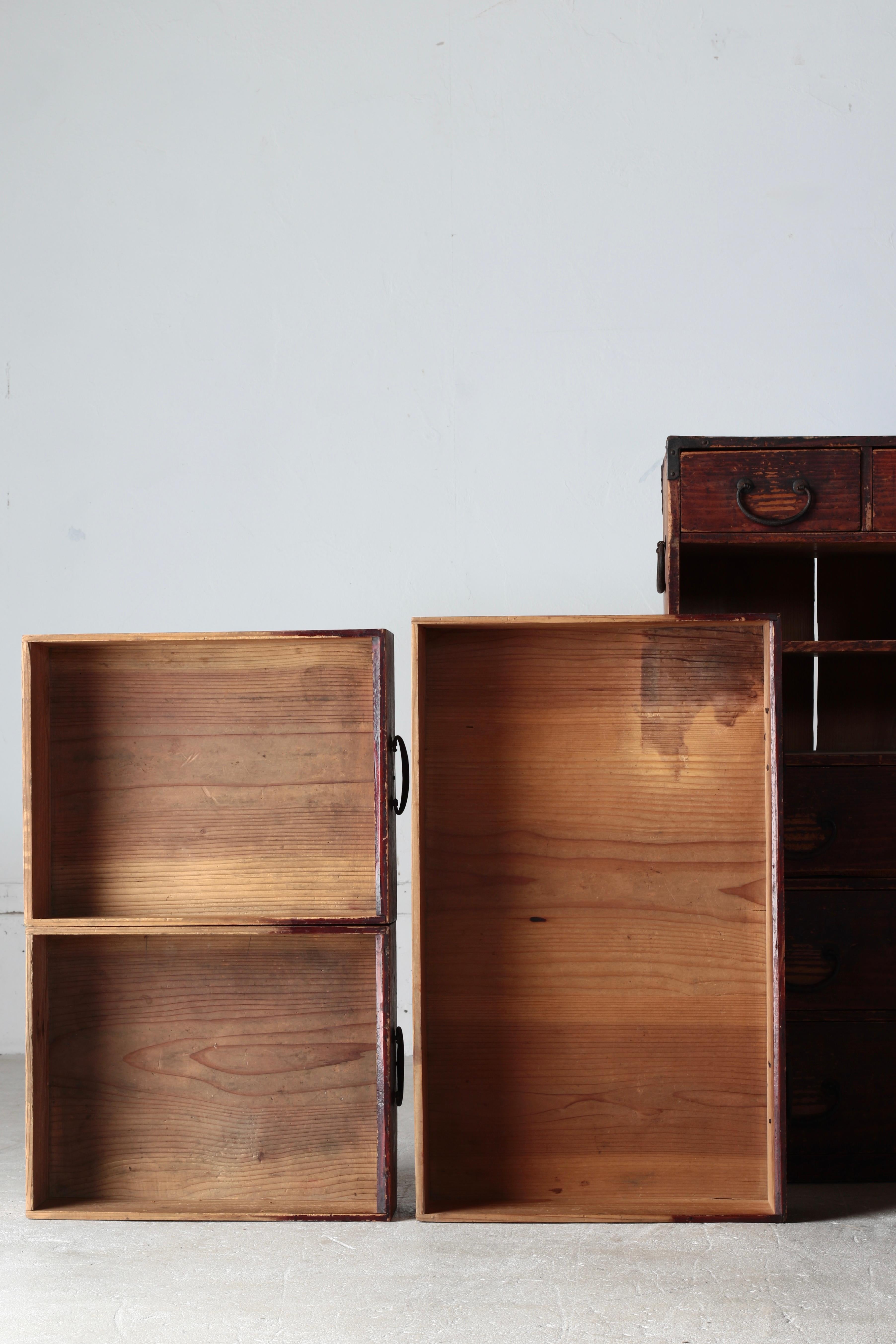 Japanese Antique Drawer / Tansu Storage / 1868-1912s / Wabi-Sabi Mingei For Sale 11