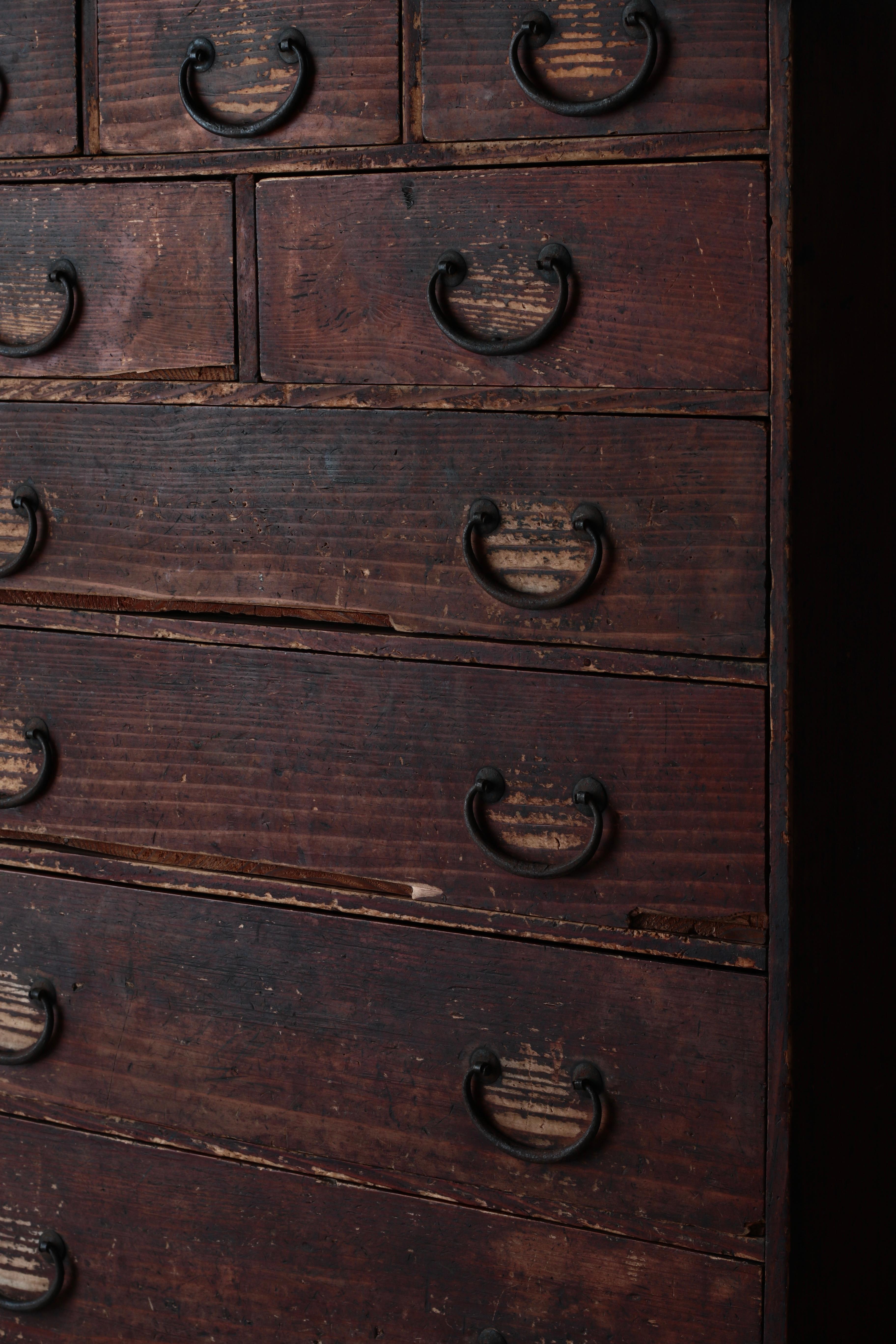 19th Century Japanese Antique Drawer / Tansu Storage / 1868-1912s / Wabi-Sabi Mingei For Sale