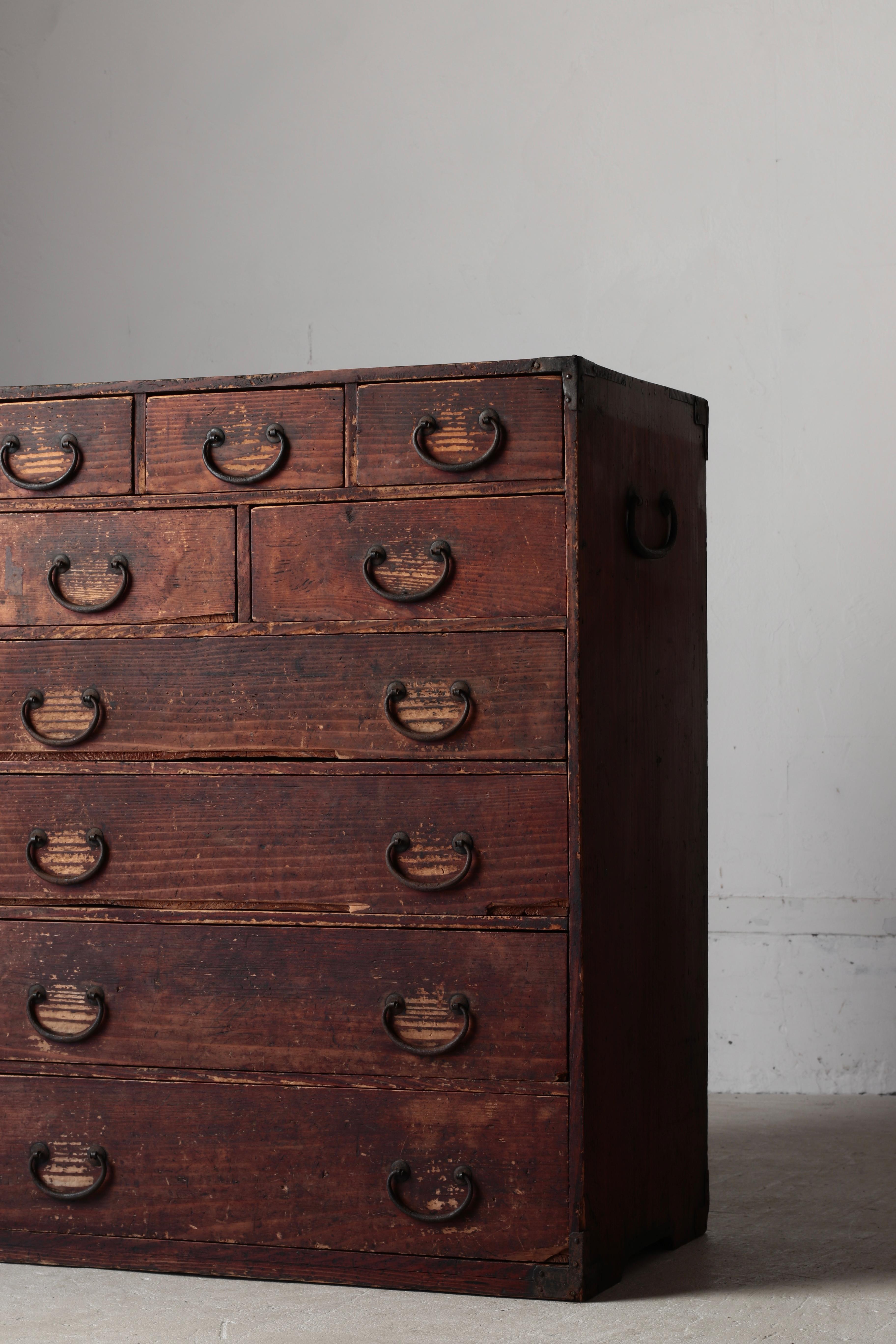Japanese Antique Drawer / Tansu Storage / 1868-1912s / Wabi-Sabi Mingei For Sale 2