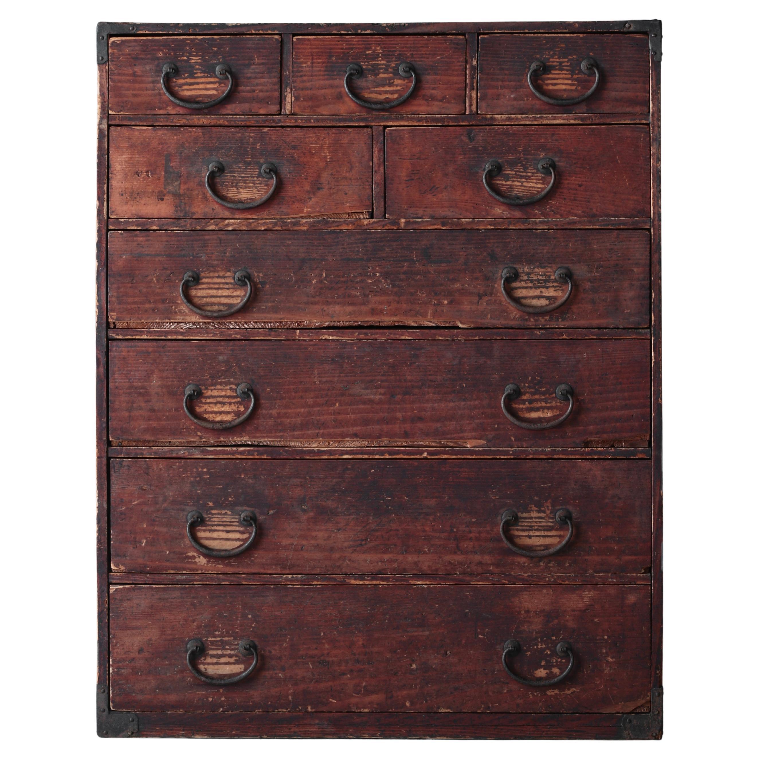 Cassetto antico giapponese / Tansu Storage / 1868-1912 / Wabi-Sabi Mingei