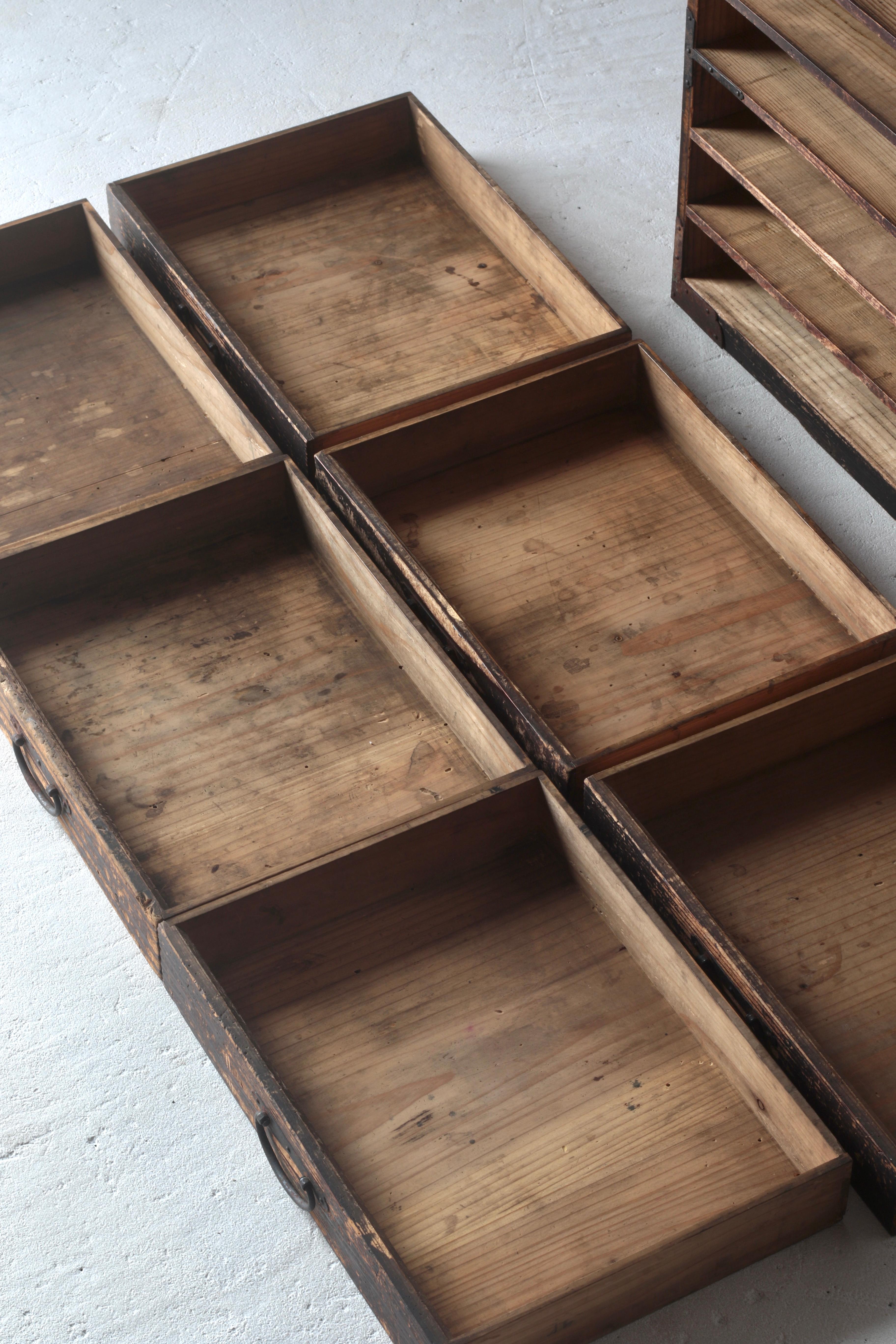 Antike japanische Schublade / Tansu-Aufbewahrung / Wabi-Sabi aus der Meiji-Periode im Angebot 3