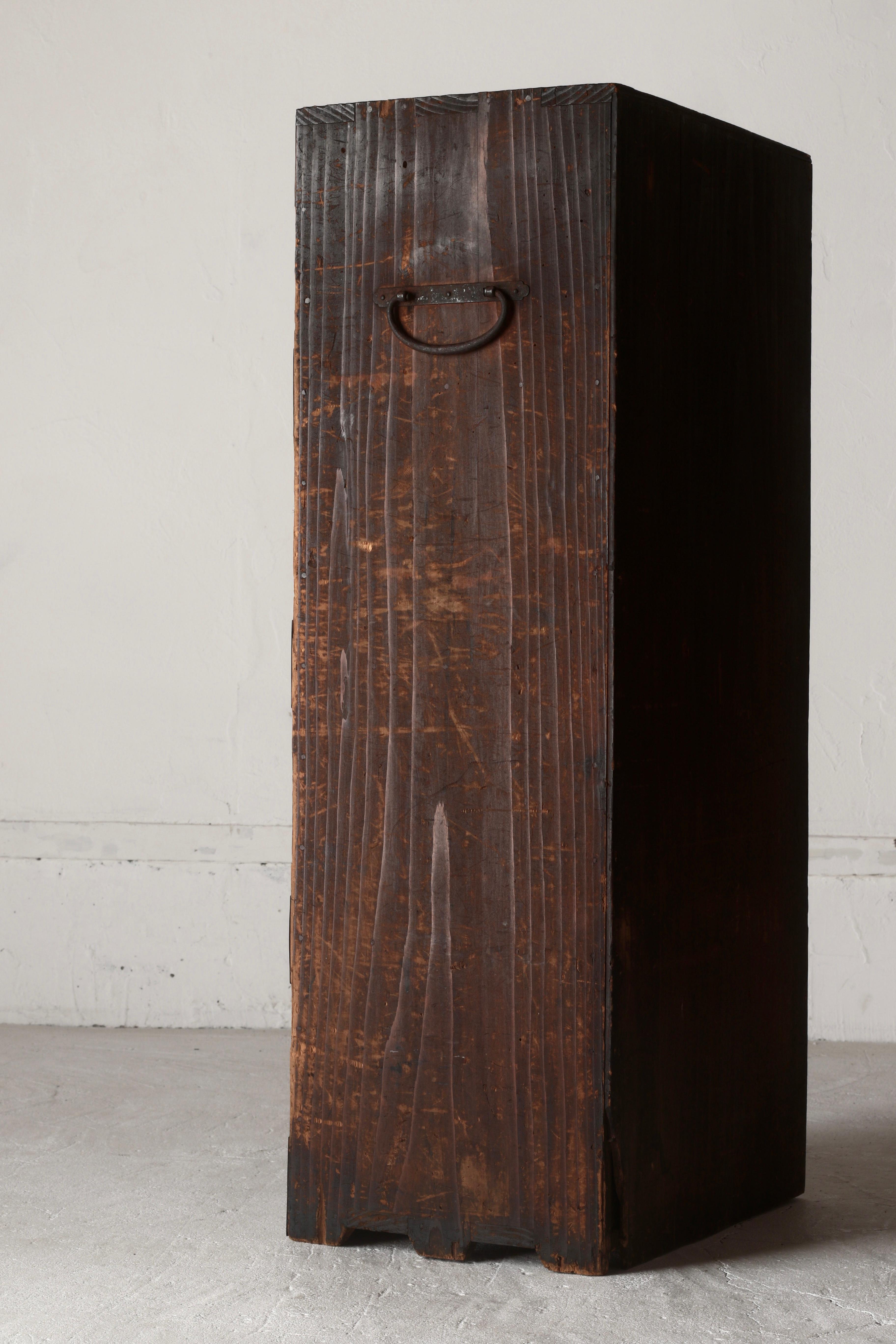 Antike japanische Schublade / Tansu-Aufbewahrung / Wabi-Sabi aus der Meiji-Periode im Angebot 2