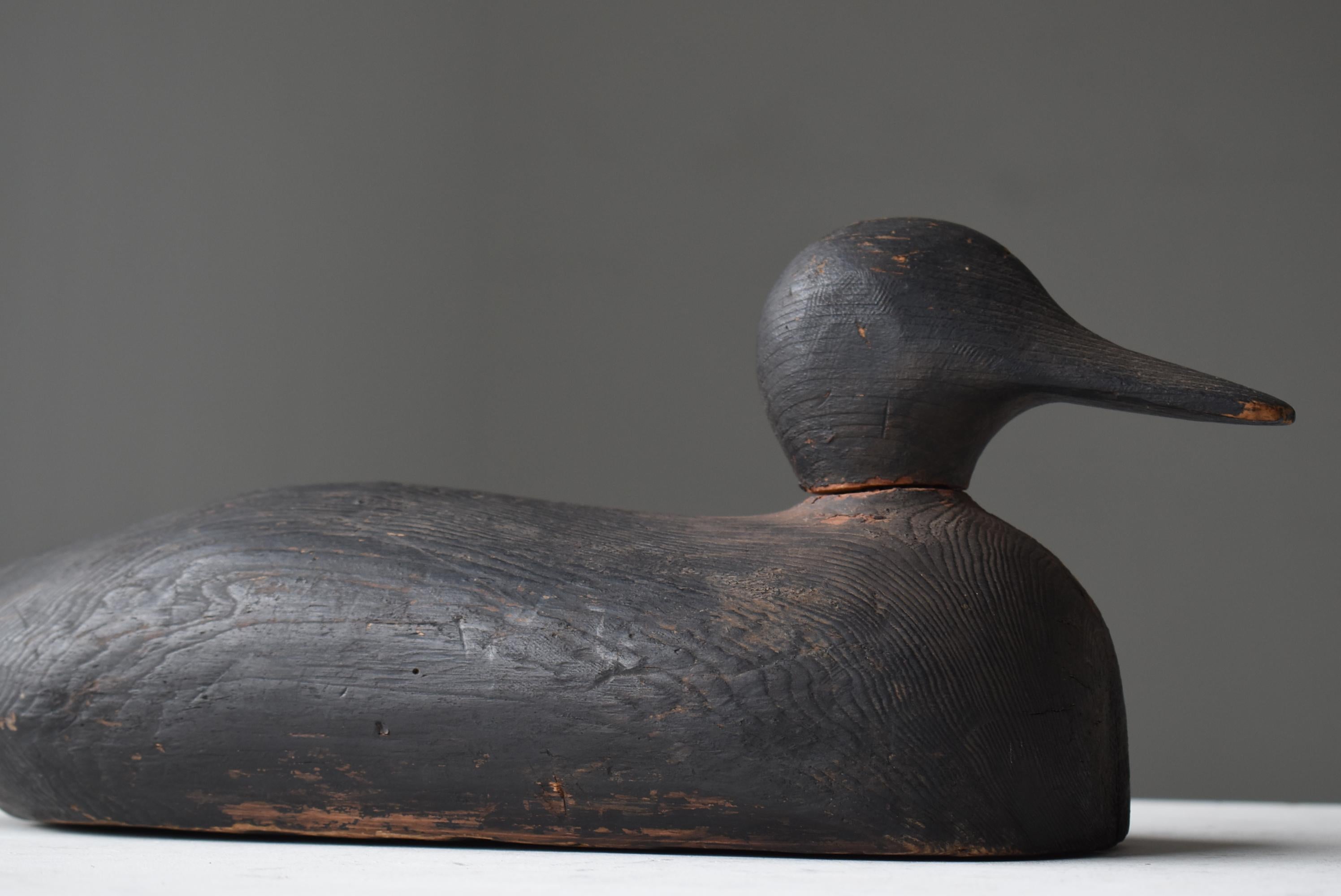 Décoyeur de canard japonaise des années 1920-1940/Objet de figurine Wabisabi en vente 2
