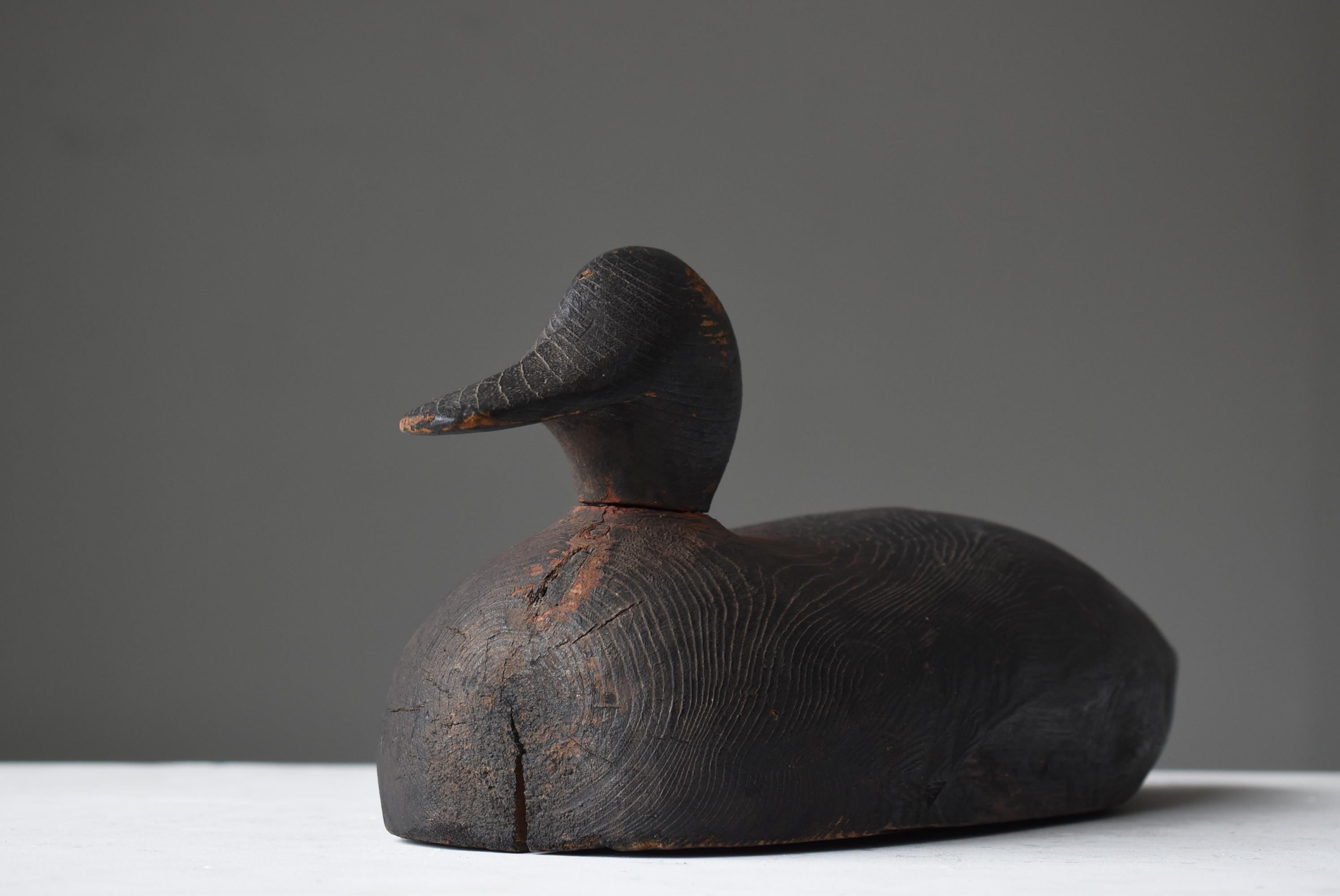 Décoyeur de canard japonaise des années 1920-1940/Objet de figurine Wabisabi Bon état - En vente à Chōsei District Nagara, JP