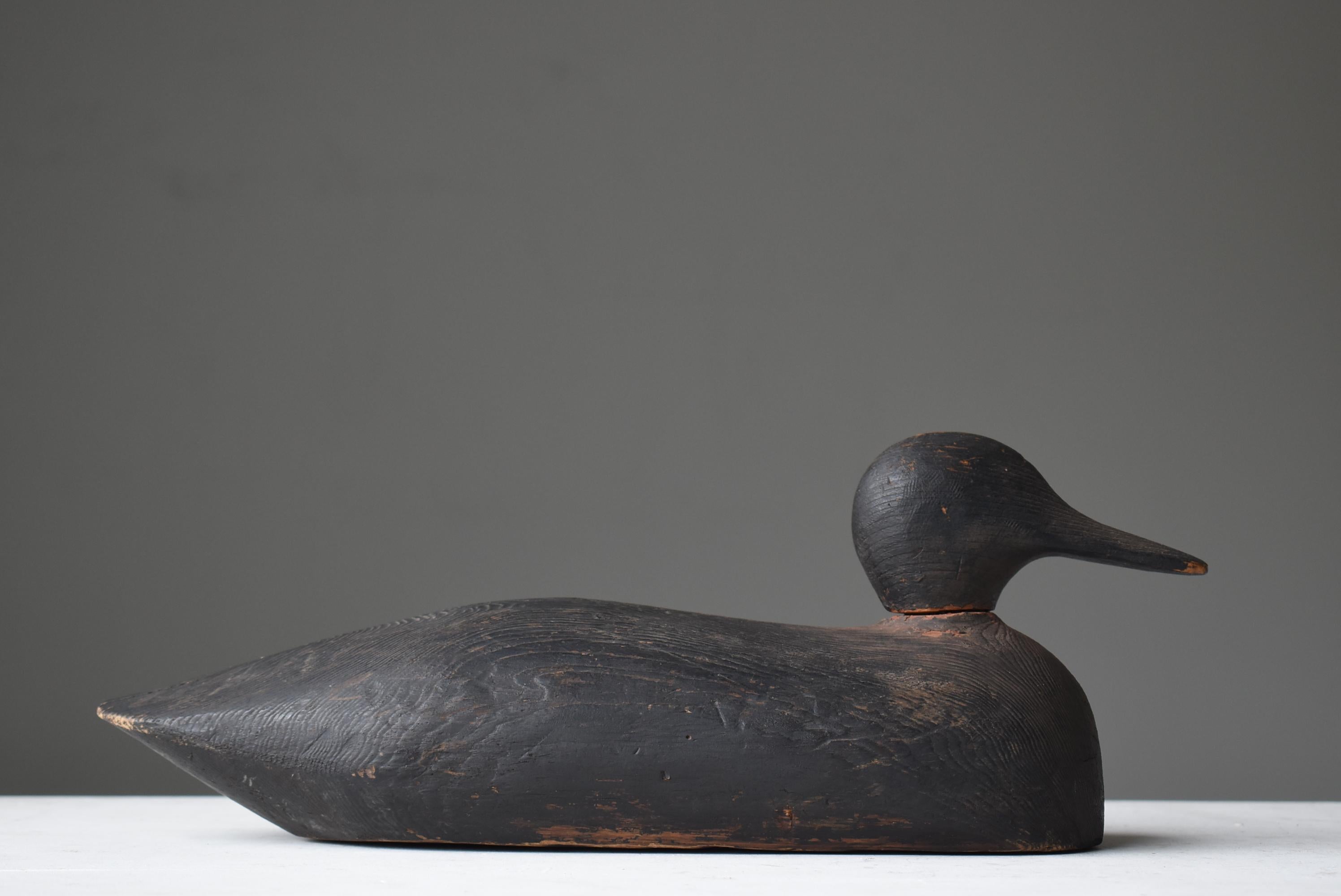 Décoyeur de canard japonaise des années 1920-1940/Objet de figurine Wabisabi en vente 1