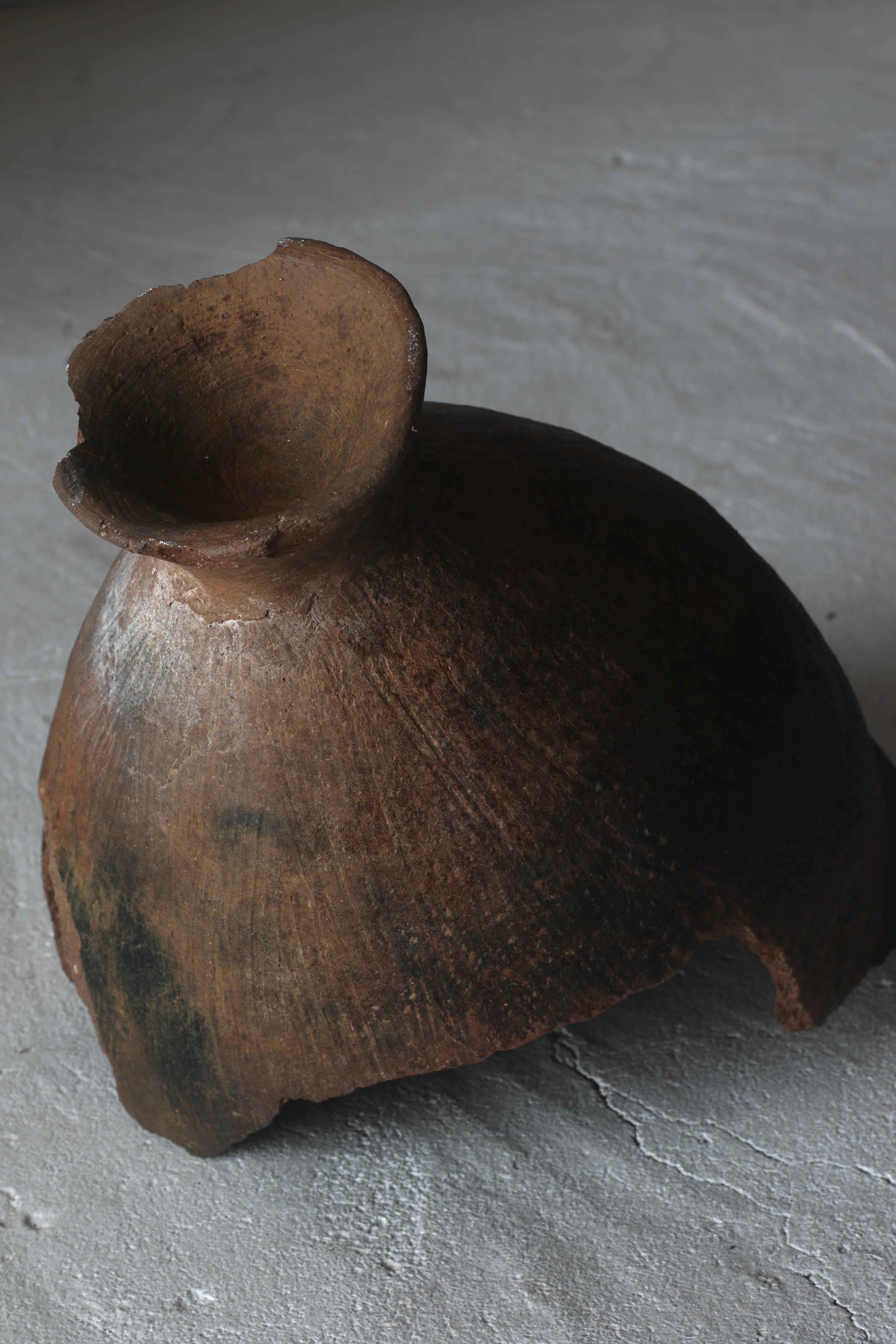 Antico vaso giapponese in terracotta / Oggetto vaso / Periodo Yayoi Wabi-Sabi 5