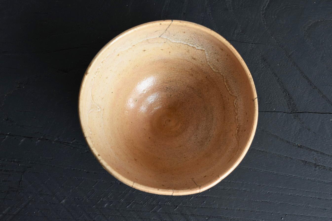 Japanische antike Steingut-Teeschale/Edo-Zeit/1700-1800/[Hagi-Ware]  im Angebot 3