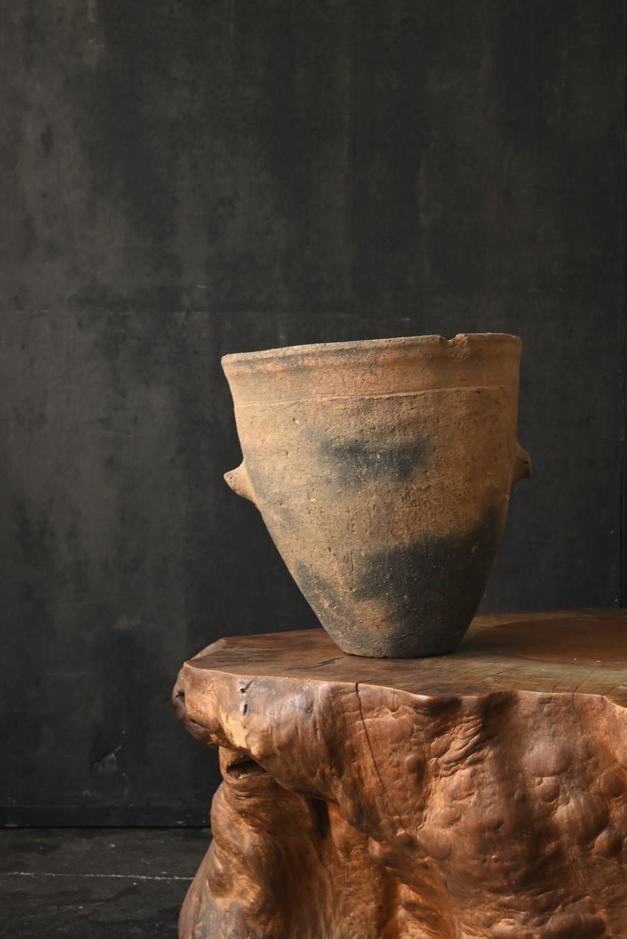 Vaisselle japonaise ancienne/objetsWabi-sabi/ poterie non émaillée en vente 8