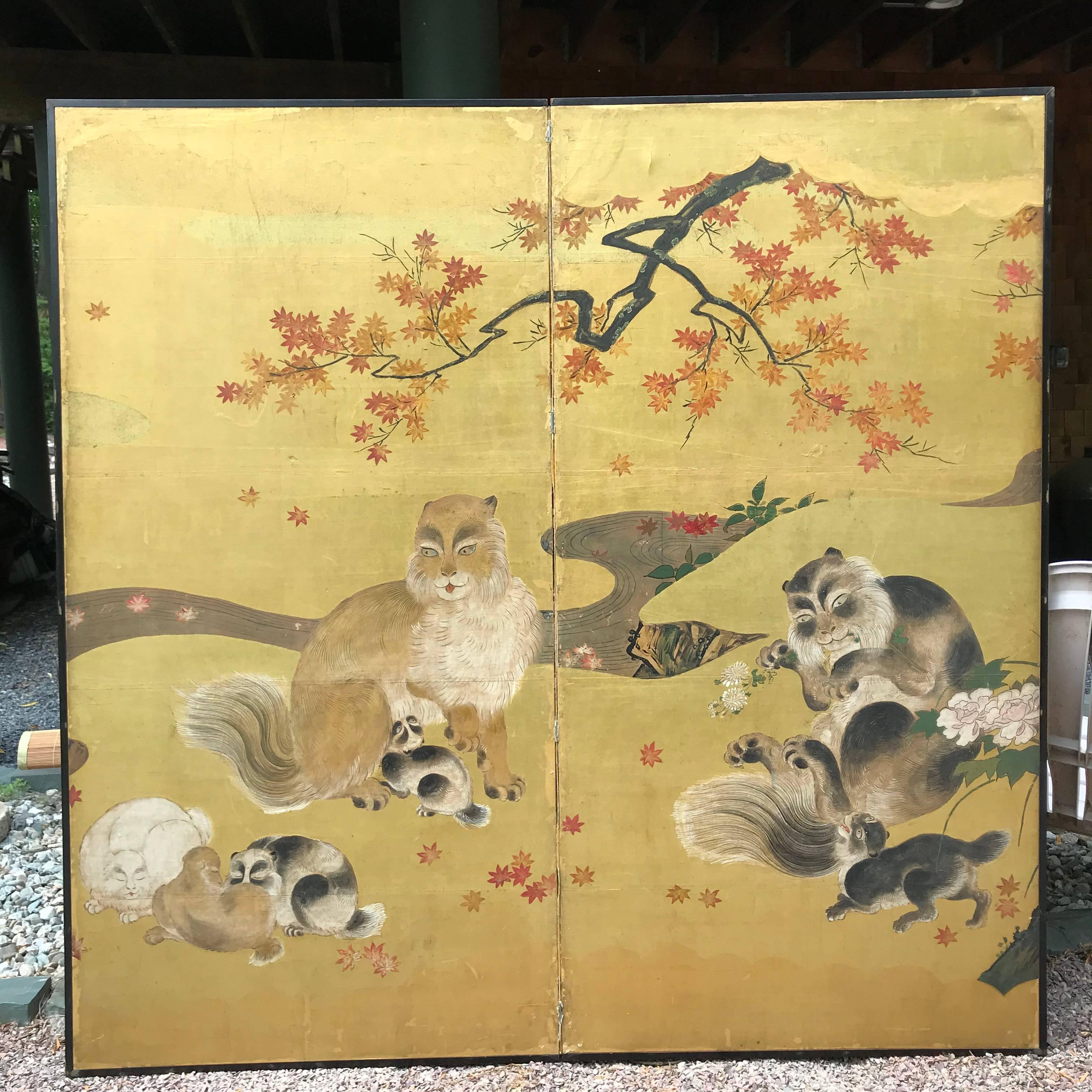 japanese gold screen