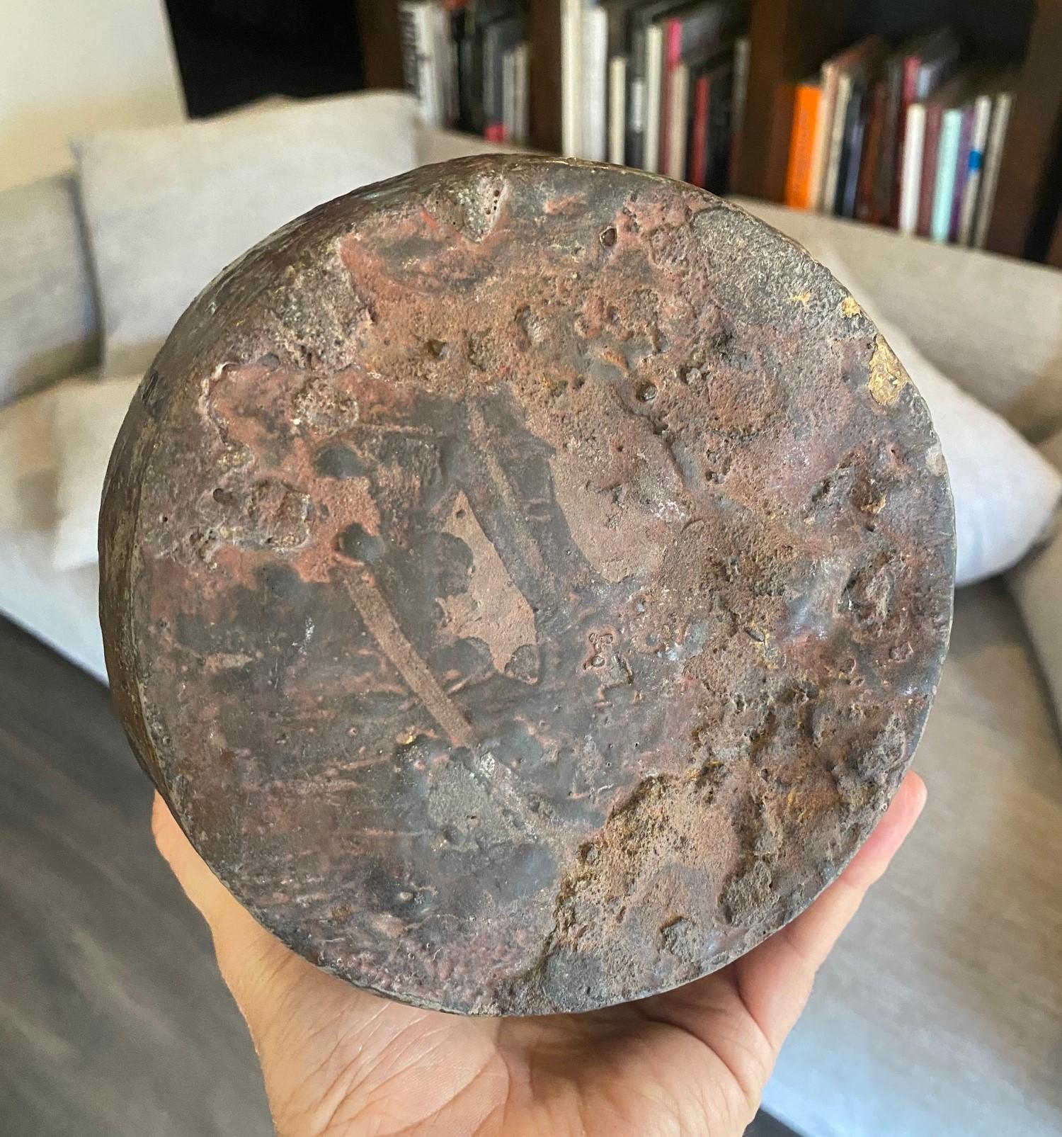 Japanese Antique Edo Meiji Wabi-Sabi Tanba Tamba Art Pottery Vase Jar Pot For Sale 9