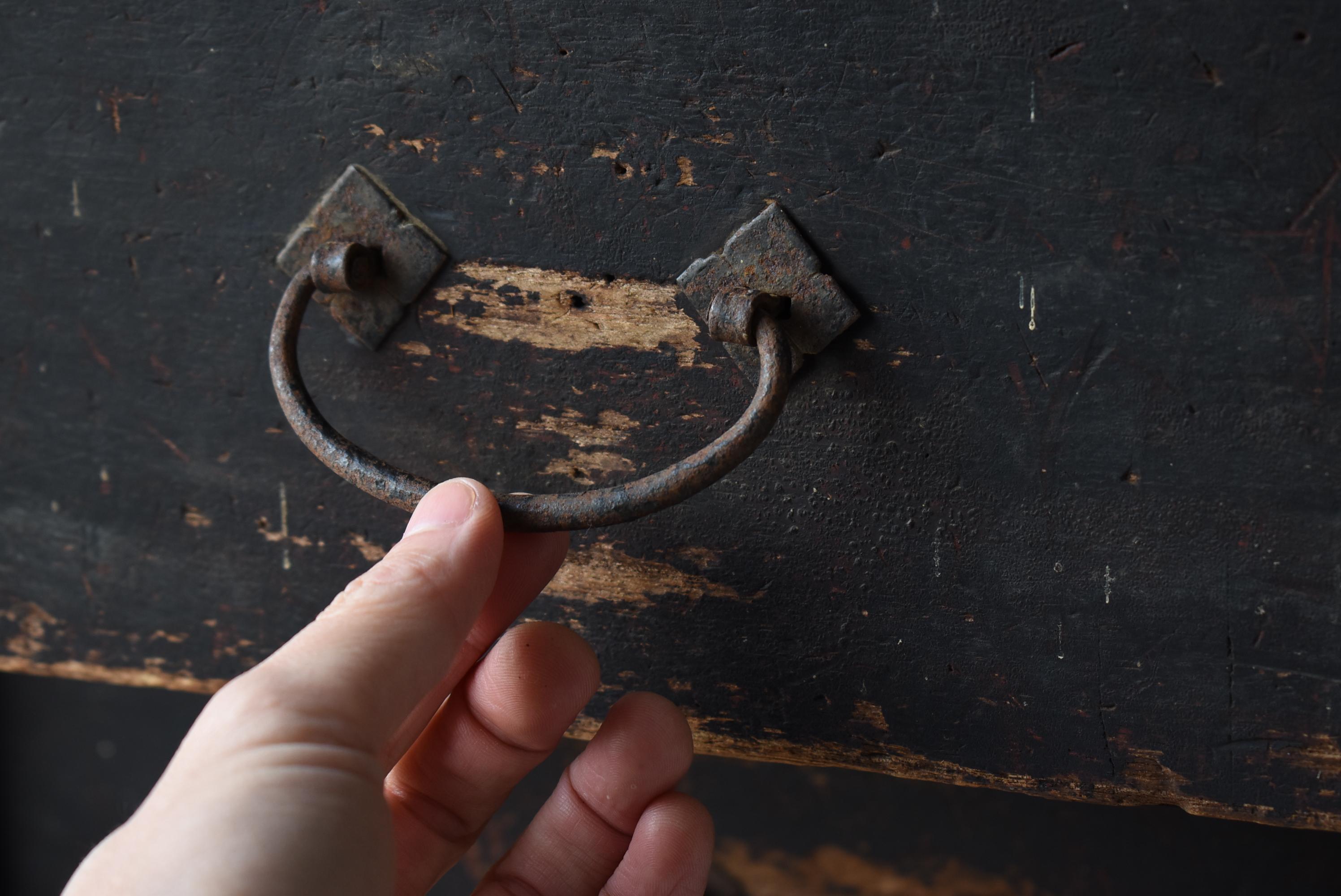 Japanese Antique Edo period Drawer Chest 1830s-1844s / Sideboard Tansu Wabisabi in vendita 1