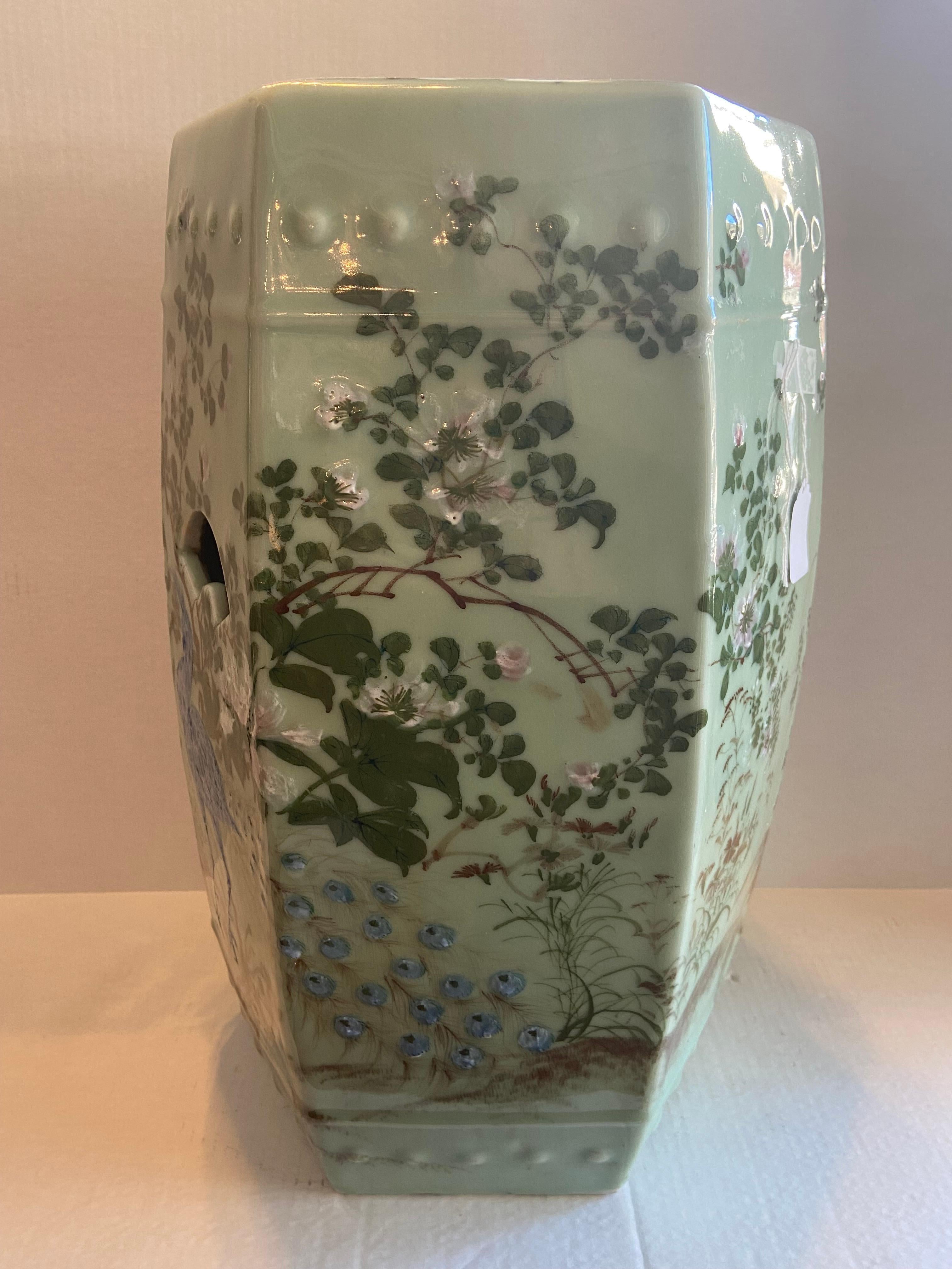 celadon garden stool