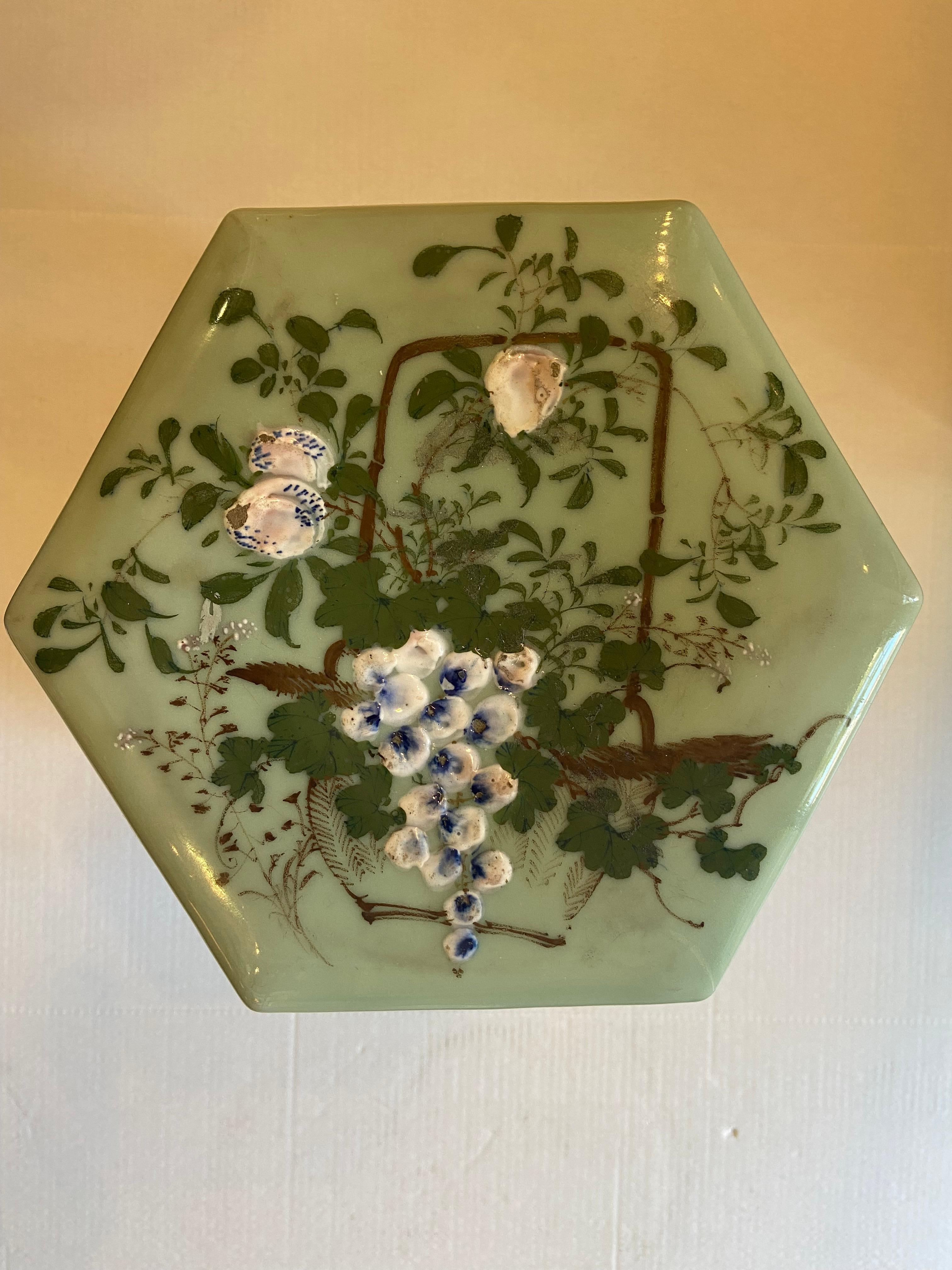 Japanese Antique Enameled Porcelain Garden Stool In Good Condition In Sarasota, FL
