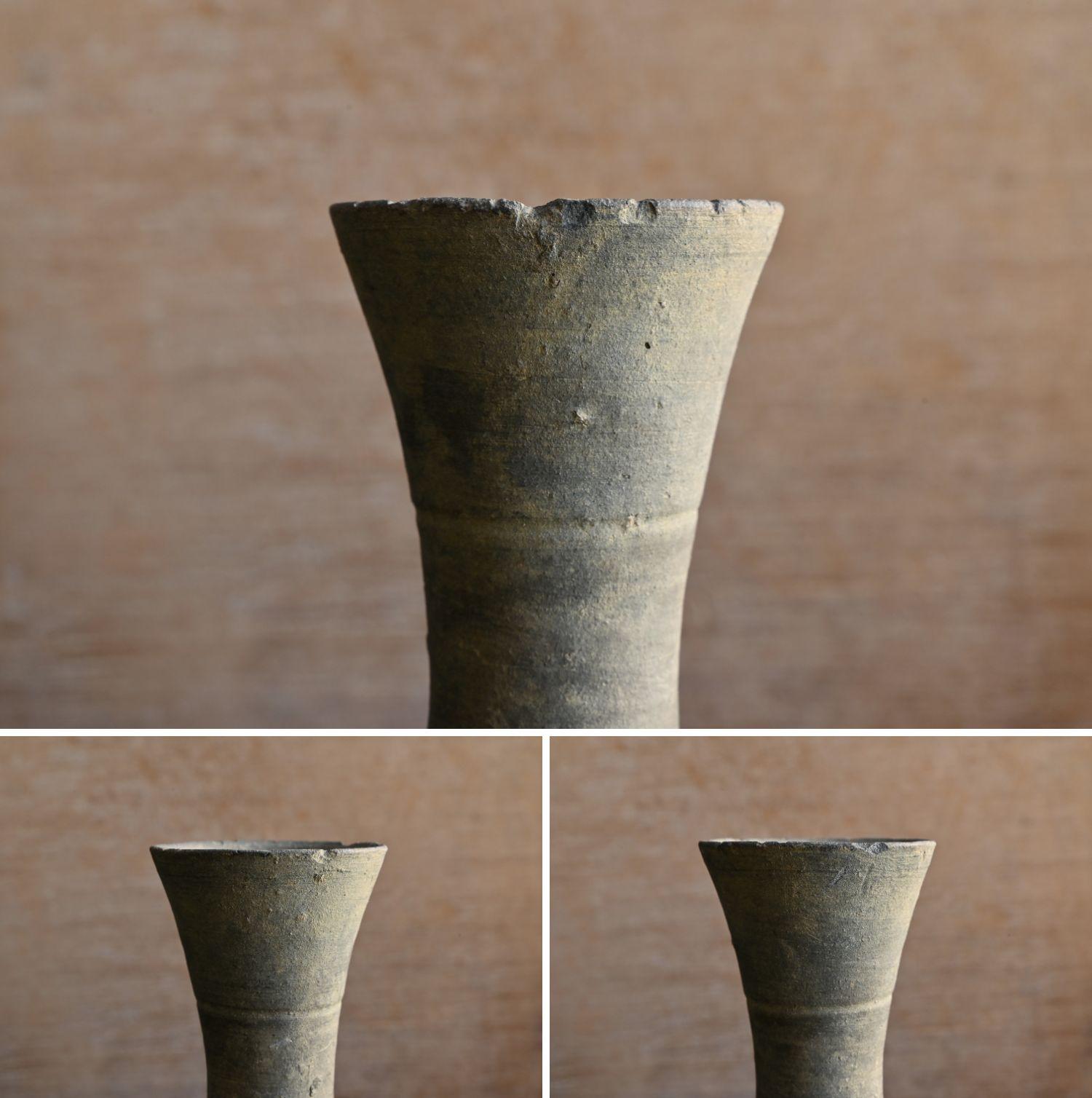 Jarre ancienne japonaise / faïence excavée / Sueki/ vase à fleurs en vente 2