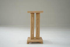 Japanese Antique Ash Wood Display Stand, 1920s–1940s - Japandi Wabi-Sabi