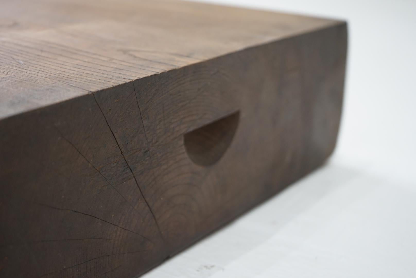 19th Century Japanese Antique Exhibition stand Solid wood Zelkova wood Wabi-Sabi For Sale