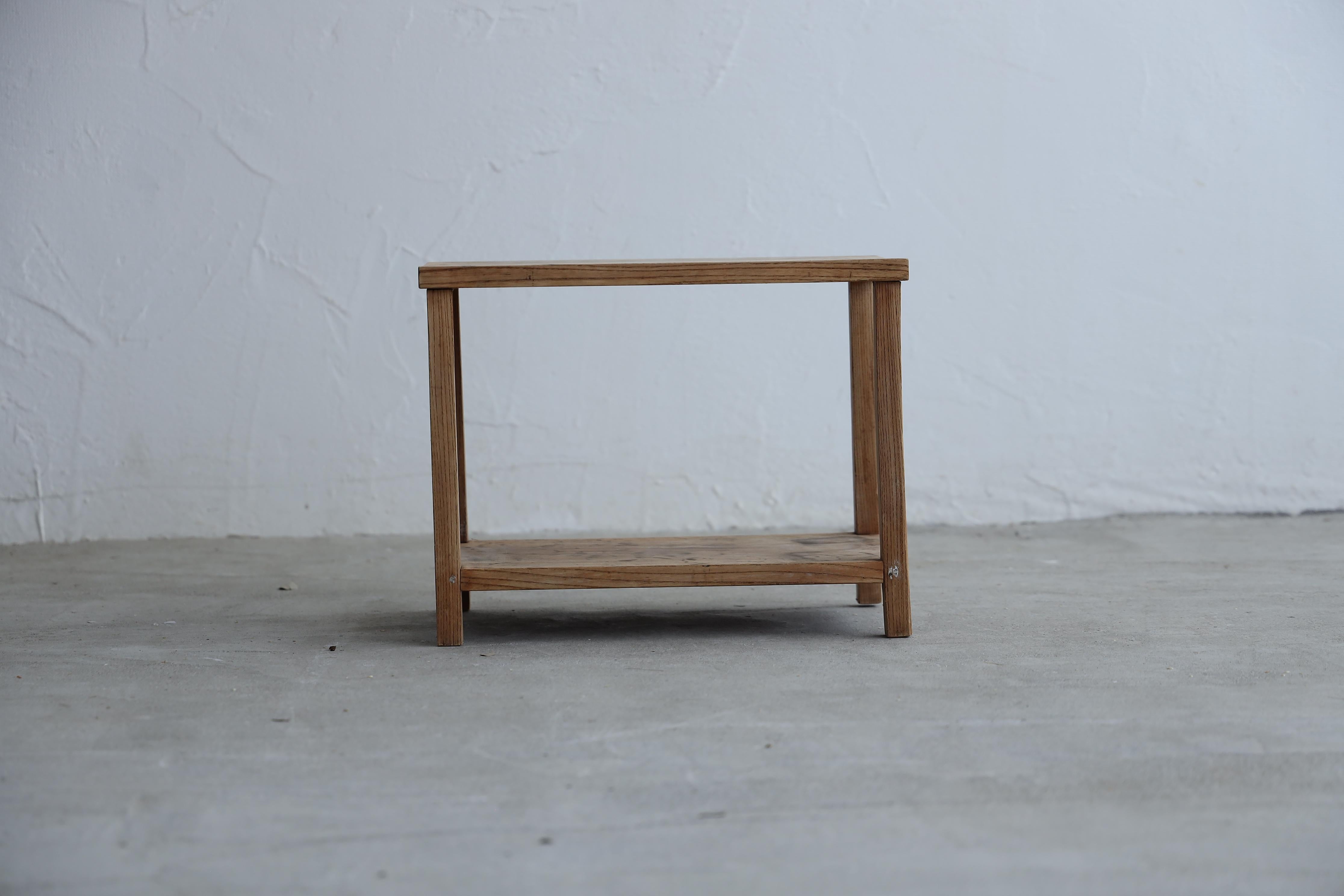 Hand-Carved Japanese Antique exhibition stand, Wabi-Sabi, Japandi For Sale