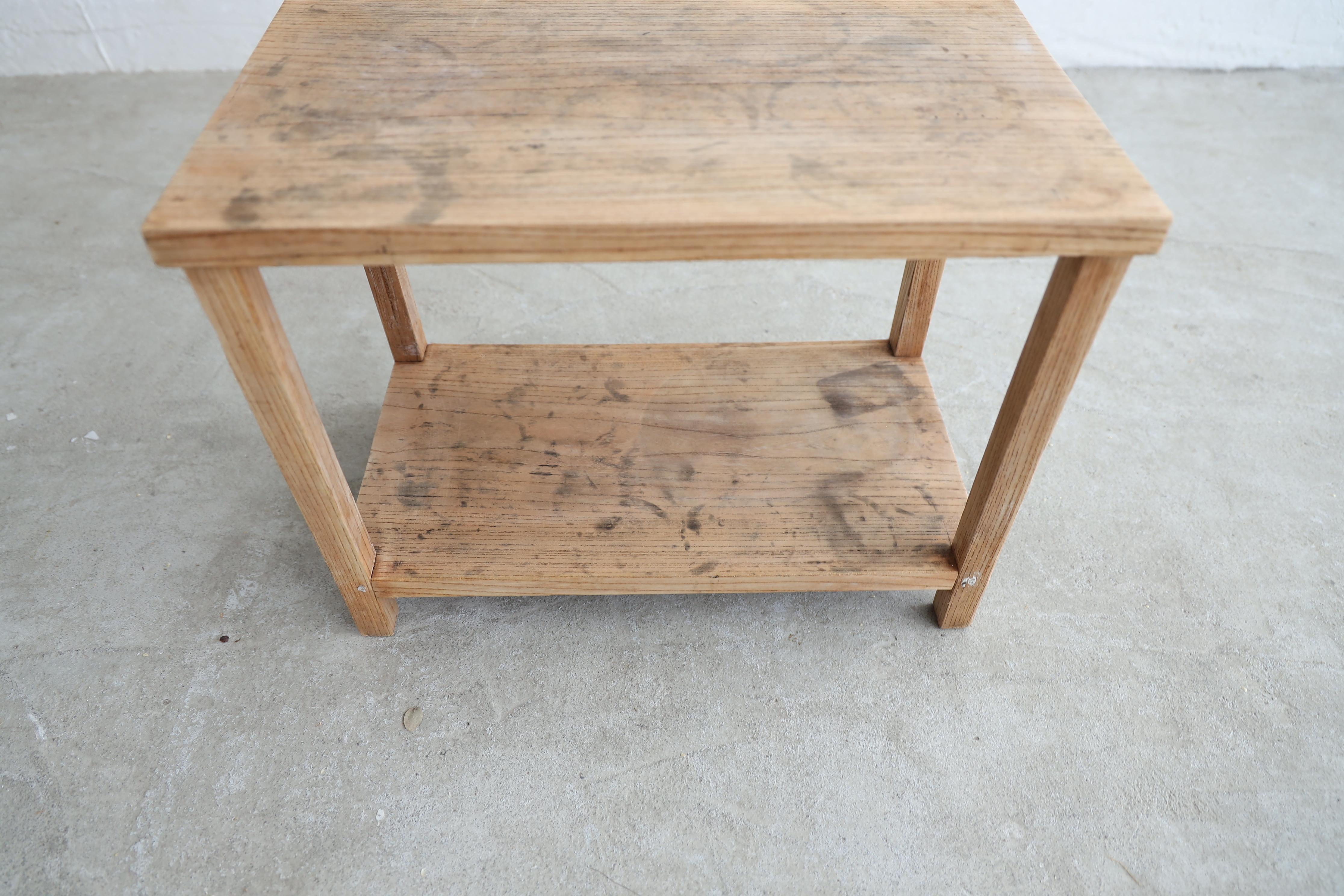 Wood Japanese Antique exhibition stand, Wabi-Sabi, Japandi For Sale