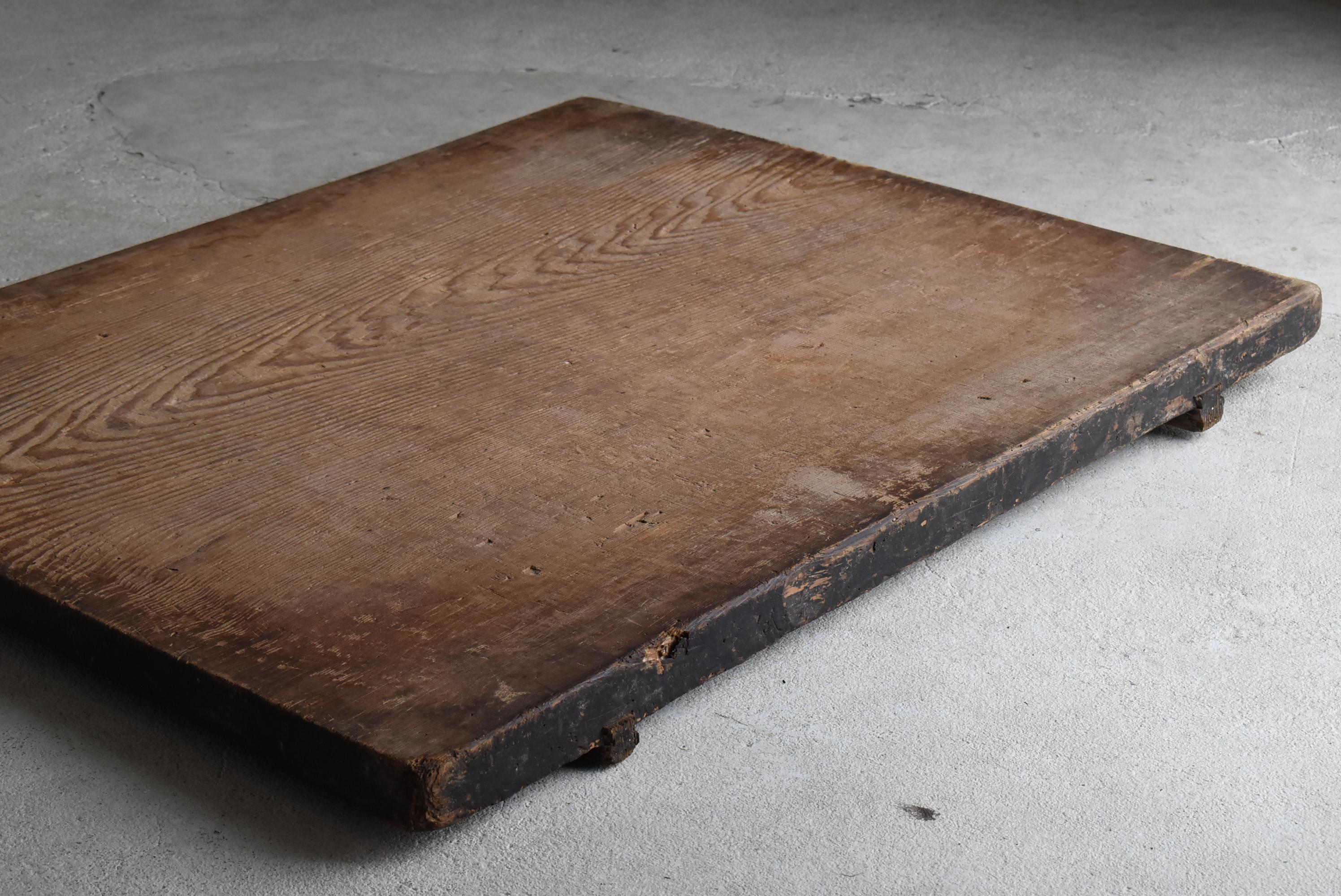 Japanese Antique Extra-Large Wooden board 1860s-1900s / Wabi Sabi Abstract Art 3