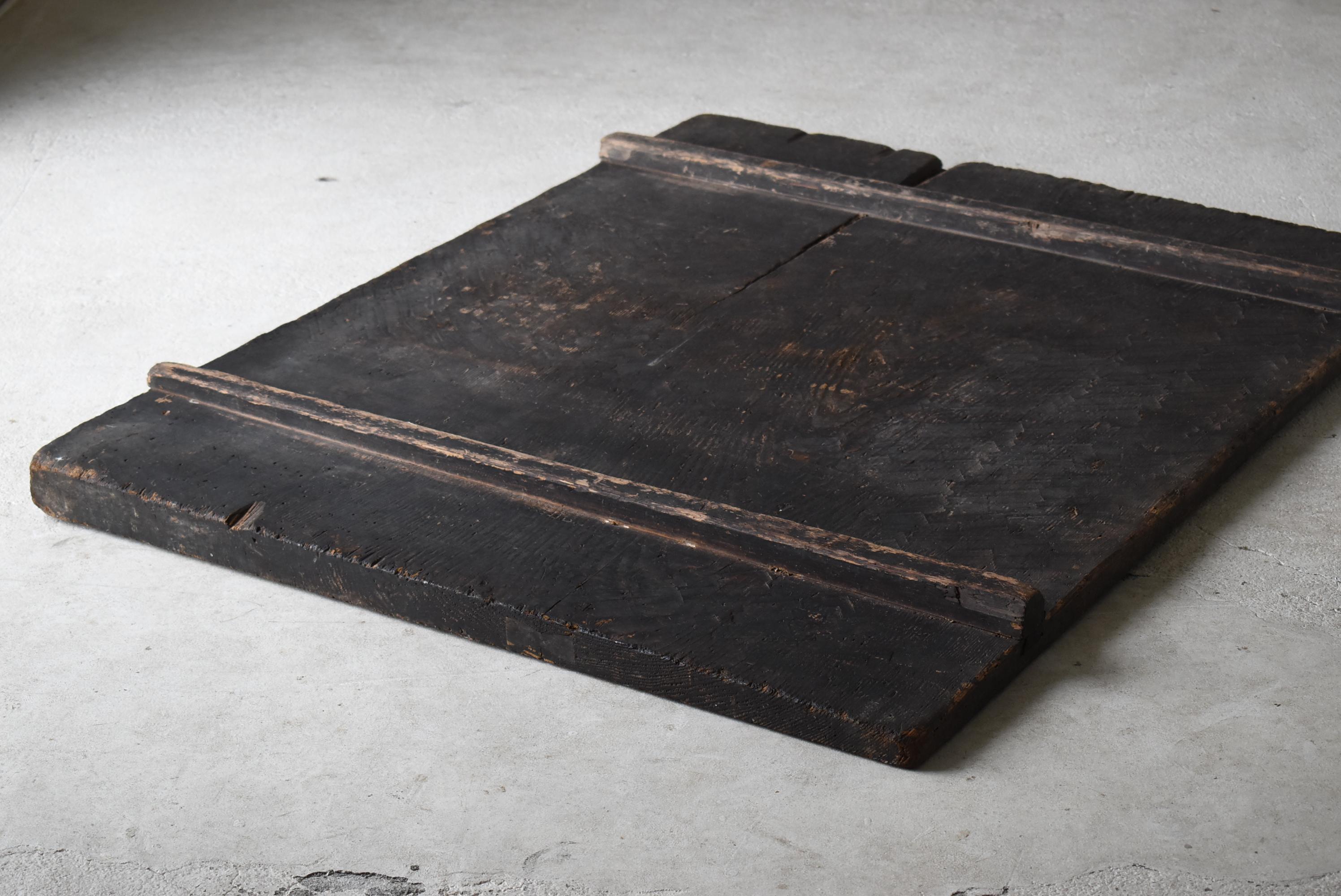Japanese Antique Extra-Large Wooden board 1860s-1900s / Wabi Sabi Abstract Art 5