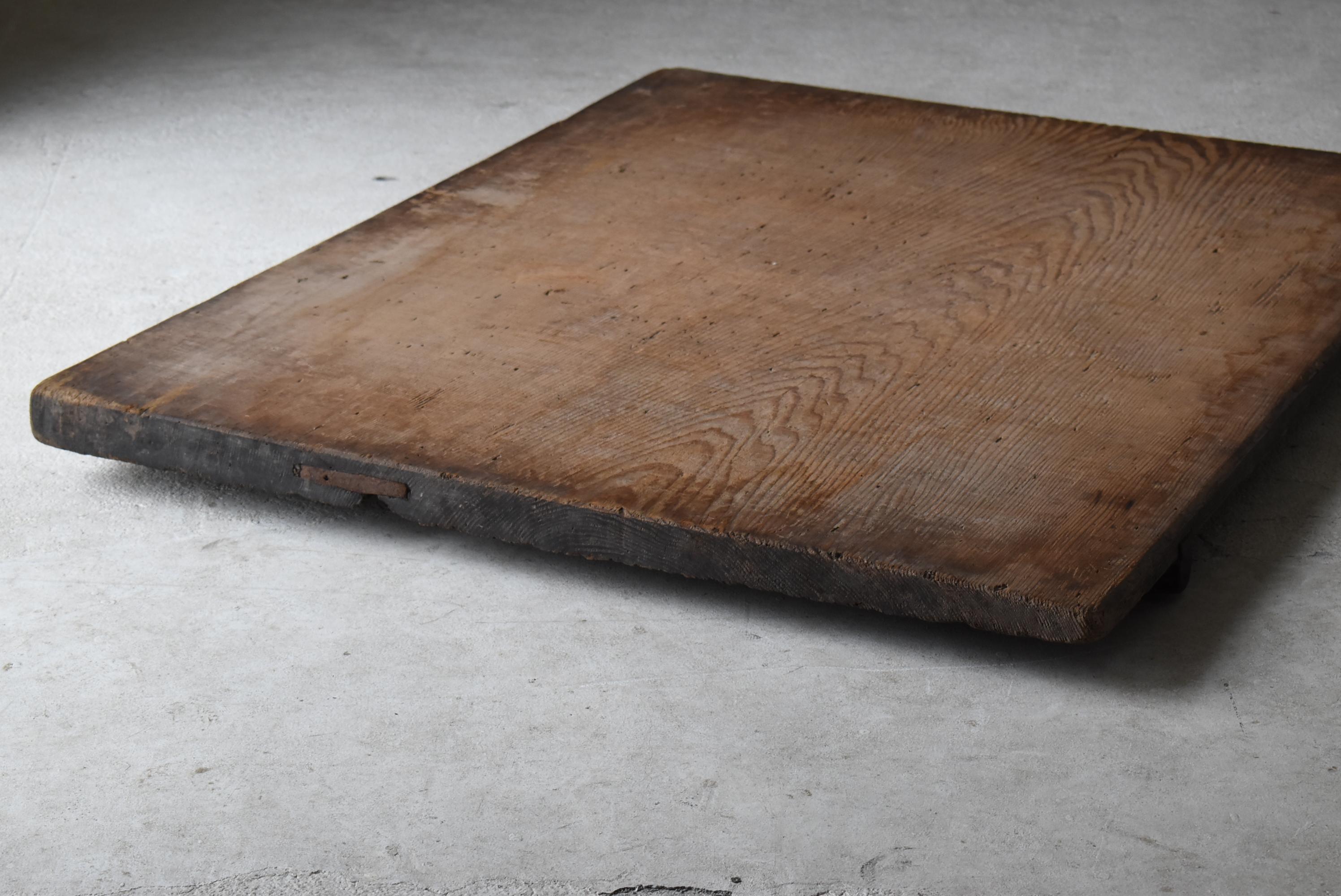 Japanese Antique Extra-Large Wooden board 1860s-1900s / Wabi Sabi Abstract Art 1