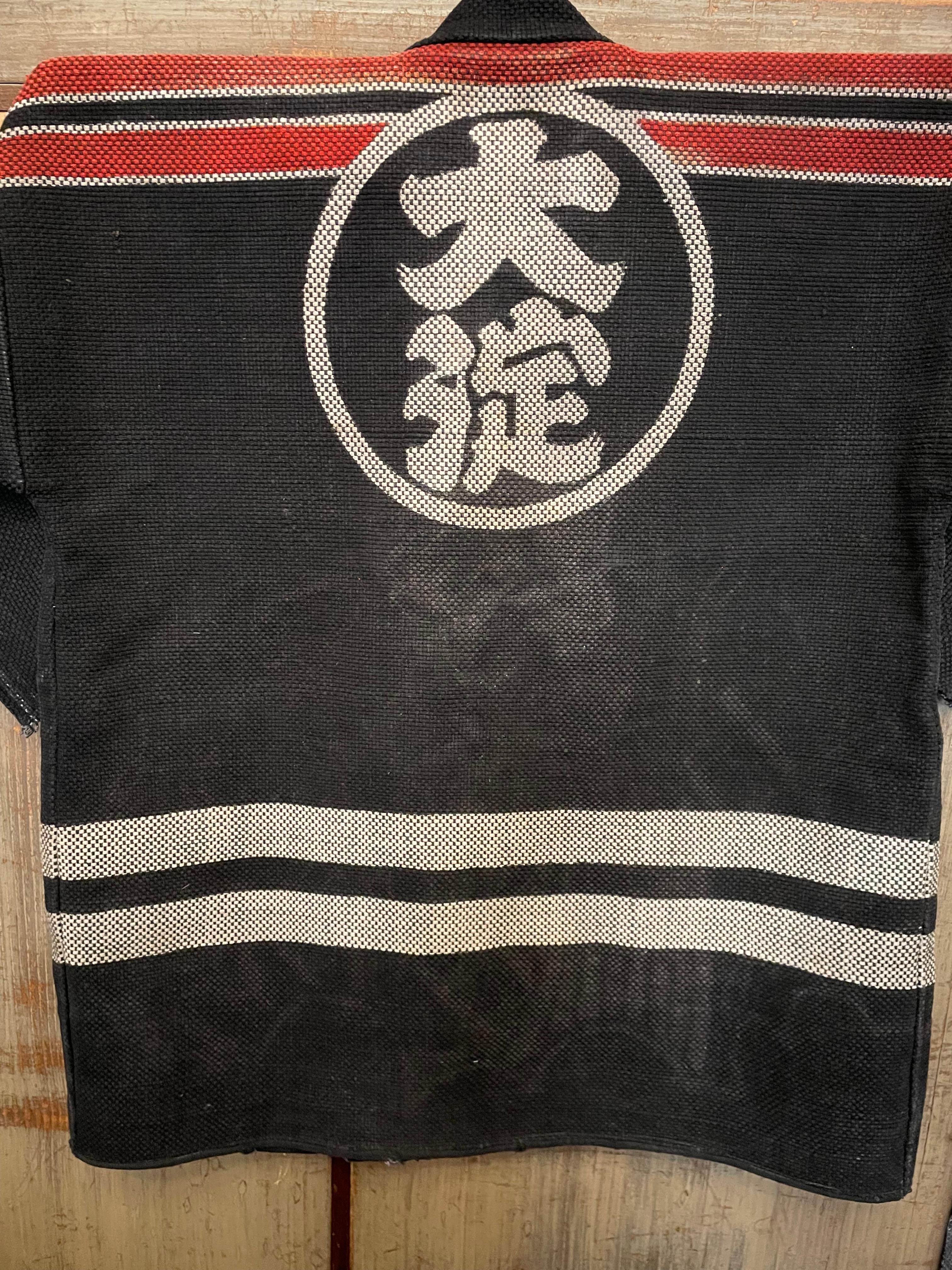 Japanese Antique Fire Fighter Sashiko Banten Oyodocho Reversible 1950s For Sale 4