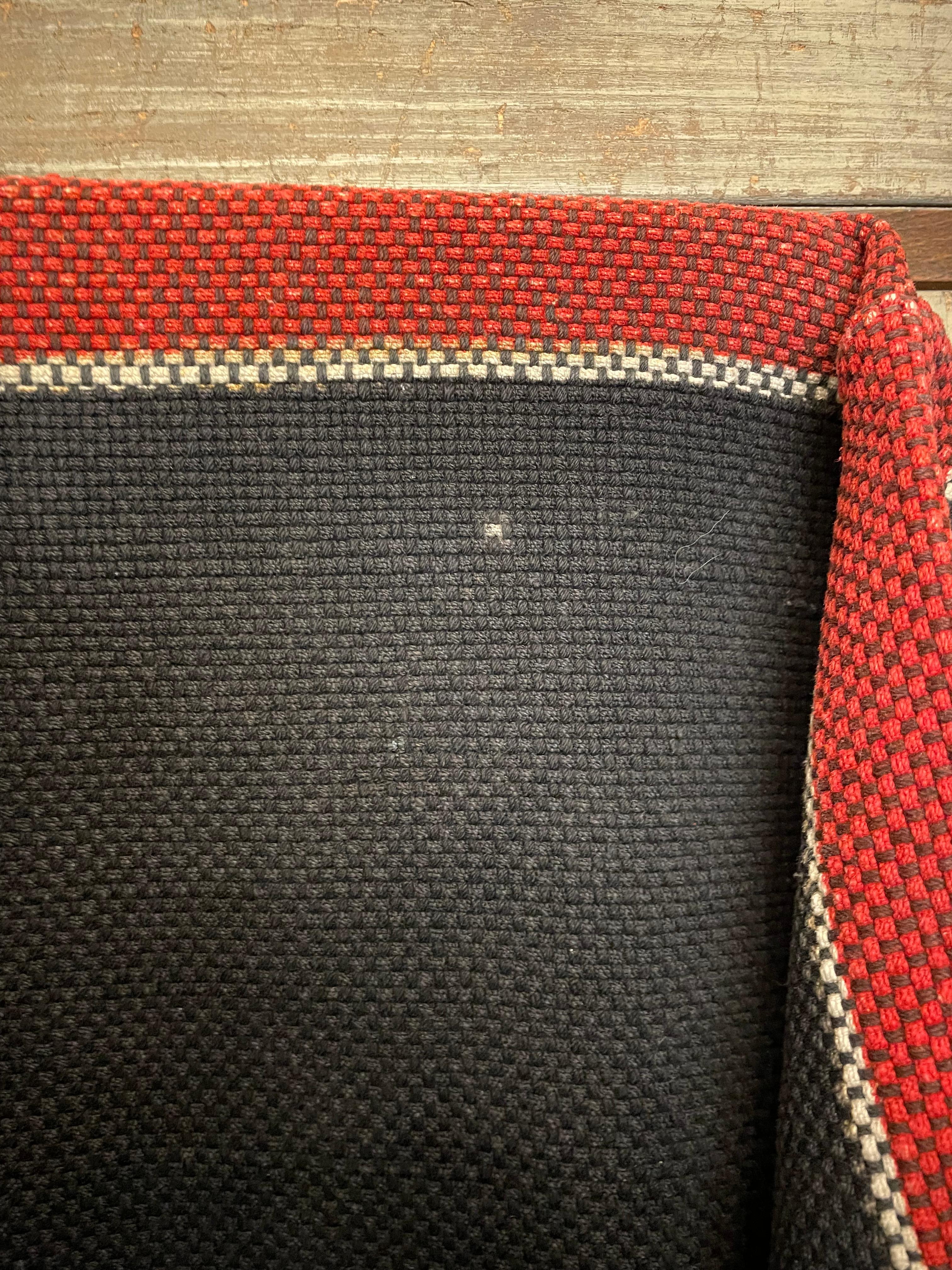 Japanese Antique Fire Fighter Sashiko Banten Oyodocho Reversible 1950s In Fair Condition For Sale In Paris, FR