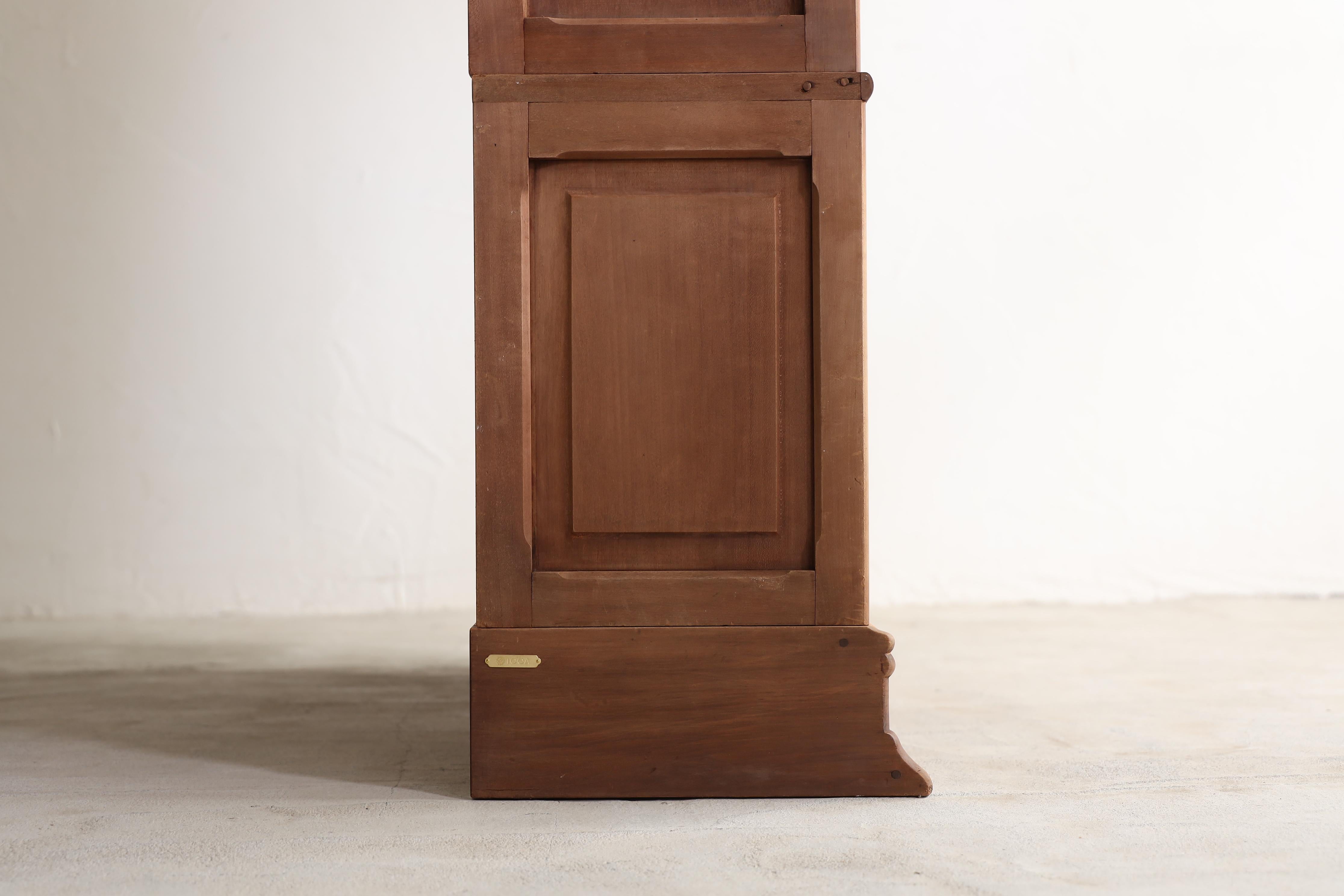 Étagère de rangement de porte à rabat japonaise ancienne, Wabi Sabi, Japandi en vente 2