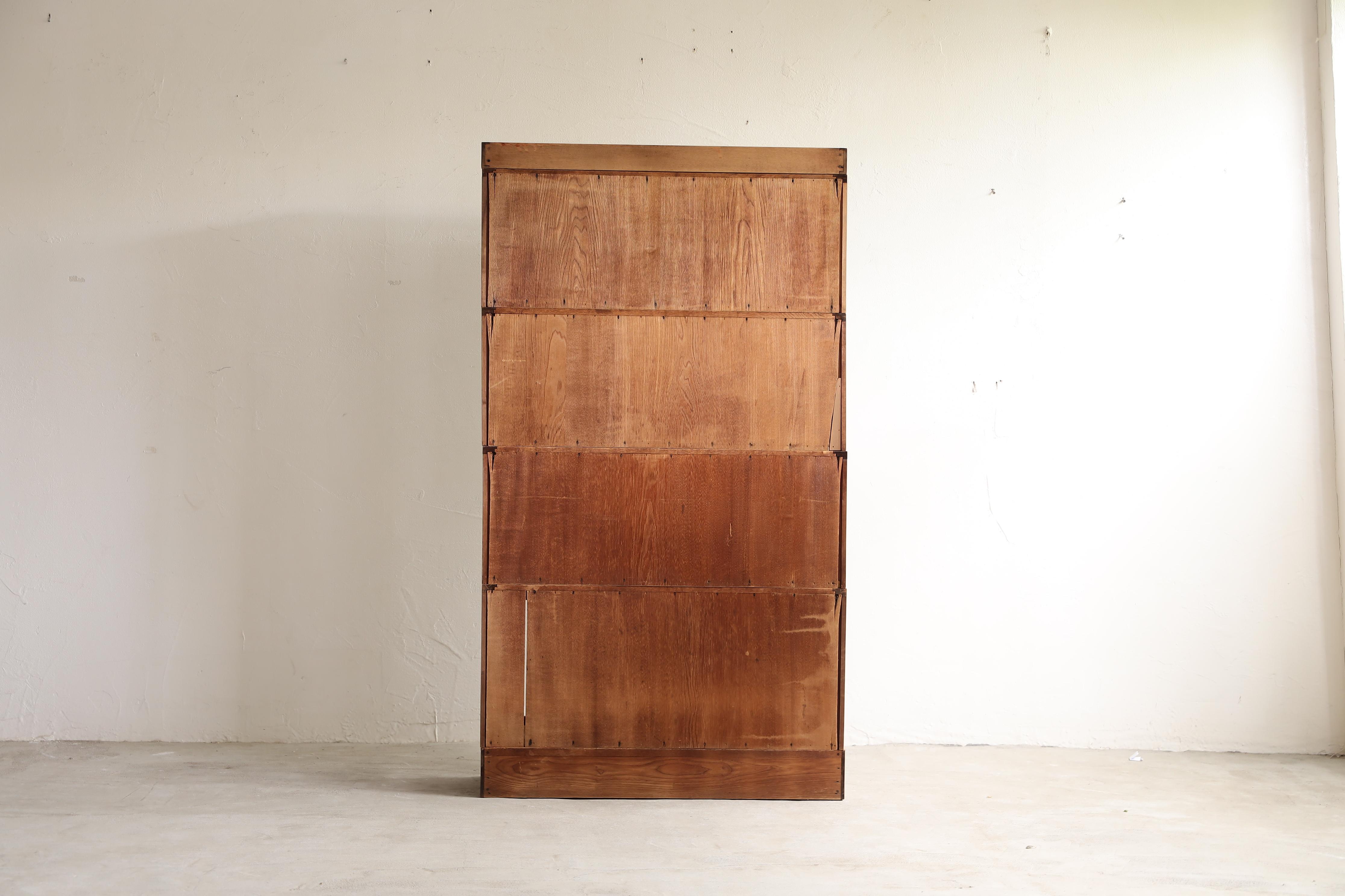 Étagère de rangement de porte à rabat japonaise ancienne, Wabi Sabi, Japandi en vente 10
