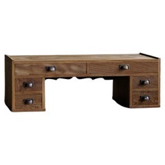 Japanese Antique Floor Writing Desk, Taisho Era (1912-1926), Wabi Sabi